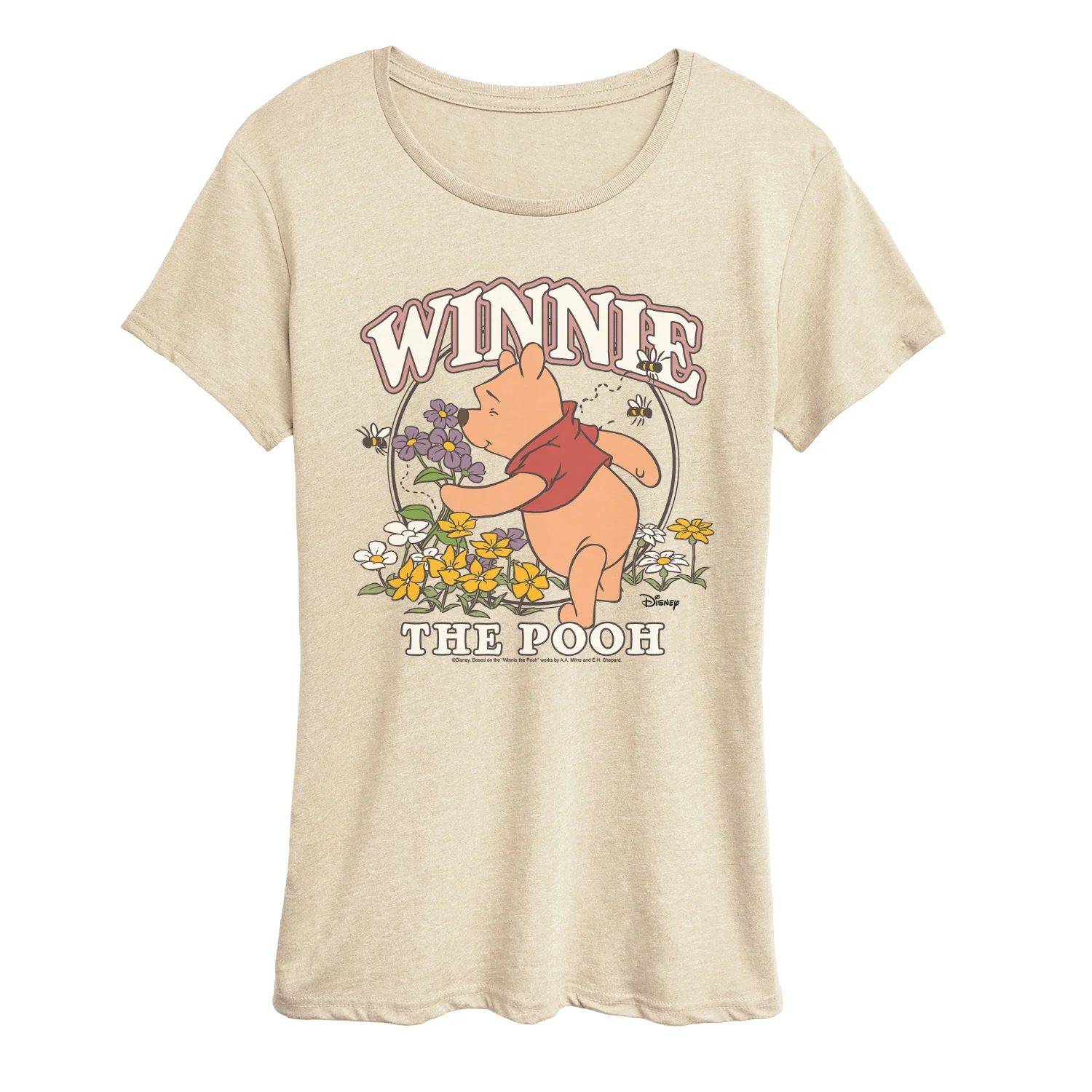 Winnie The Pooh - Natural Winnie - Women's Short Sleeve Graphic T-Shirt - Image 5