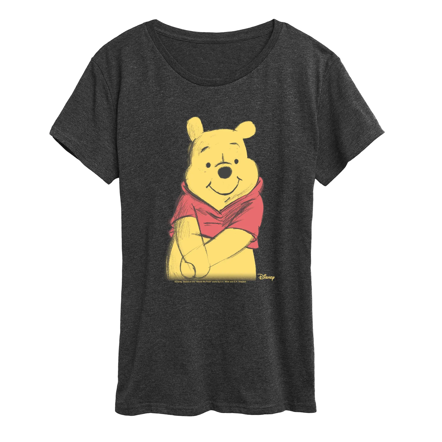 Winnie The Pooh - Winnie Sketch - Women's Short Sleeve Graphic T-Shirt - Image 2
