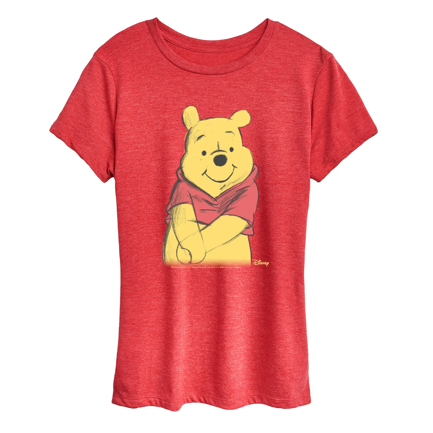 Winnie The Pooh - Winnie Sketch - Women's Short Sleeve Graphic T-Shirt - Image 6