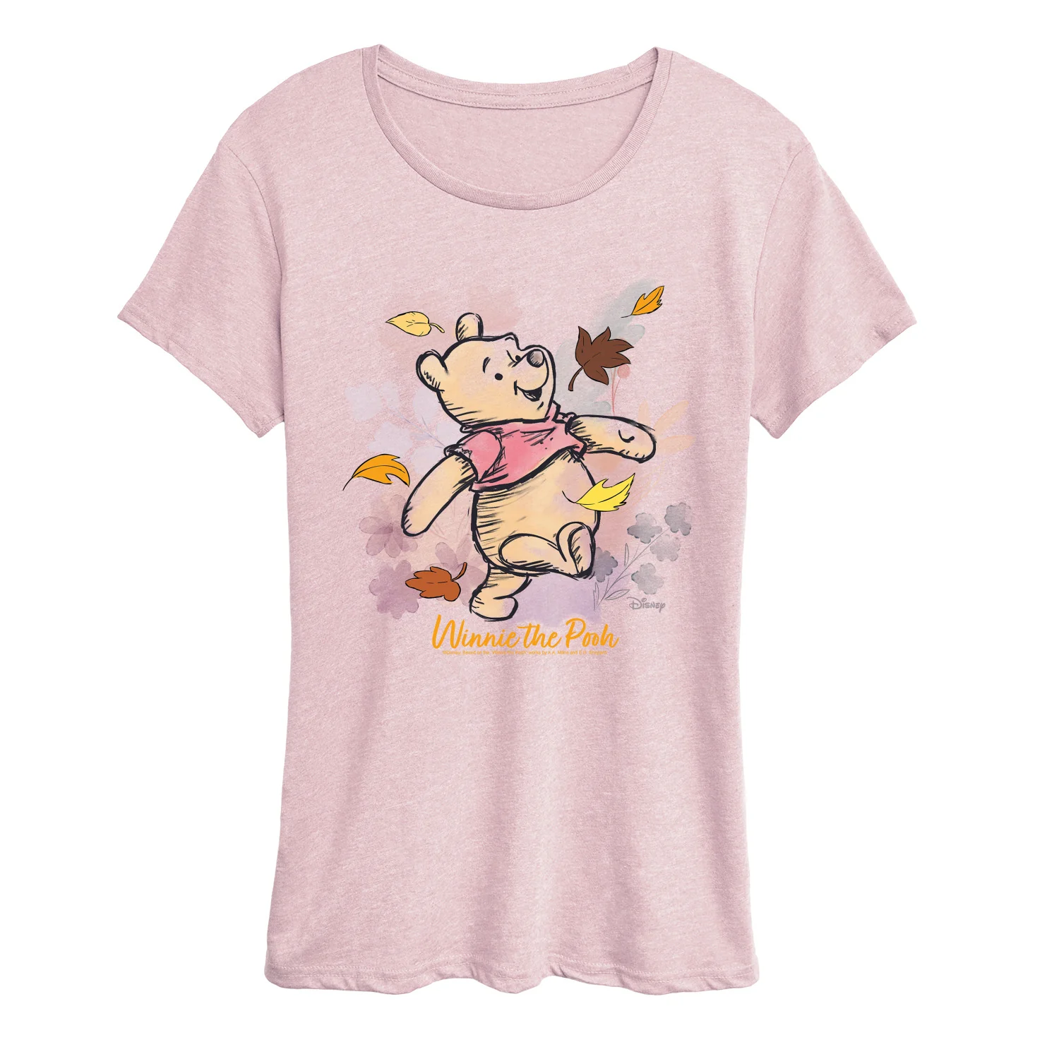 Winnie The Pooh - Falling Leaves - Women's Short Sleeve Graphic T-Shirt - Image 2