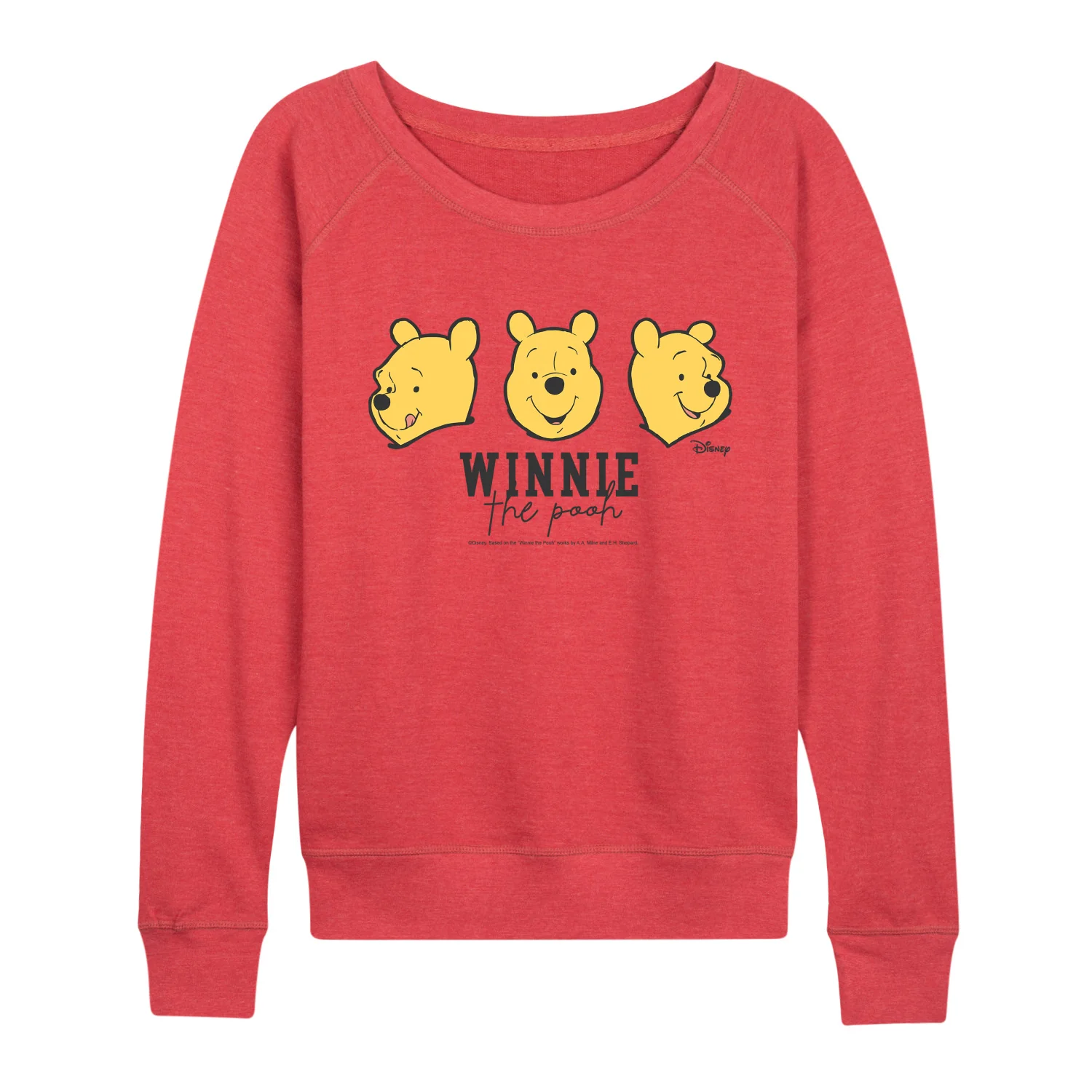 Winnie The Pooh - Pooh Faces - Women's French Terry Long Sleeve Pullover