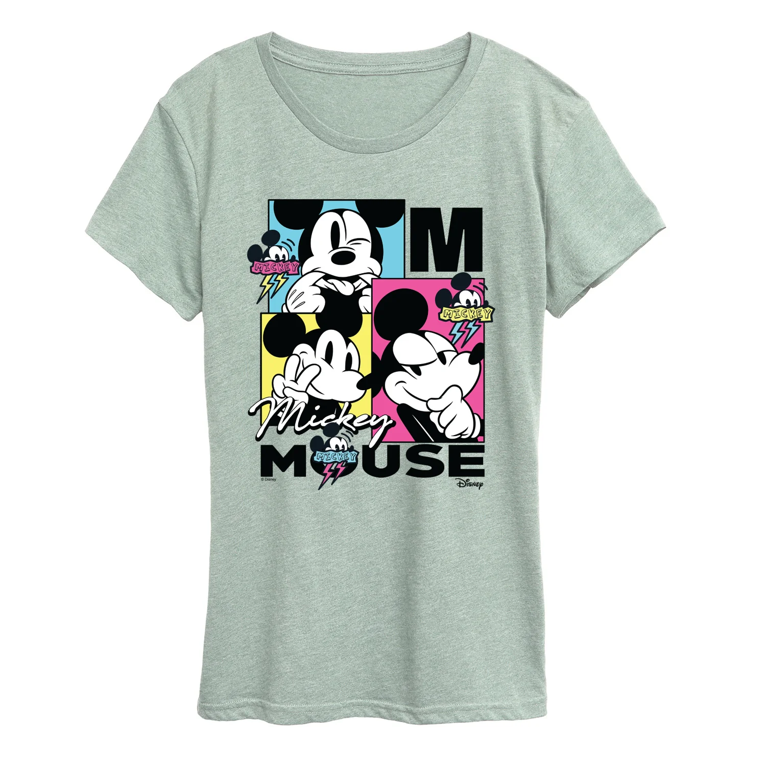Disney - Cmyk Mickey - Women's Short Sleeve Graphic T-Shirt - Image 2