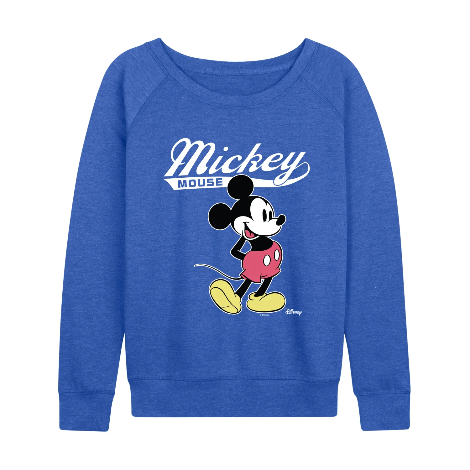 Disney - Mickey Mouse Varsity - Women's French Terry Long Sleeve Pullover - Image 7