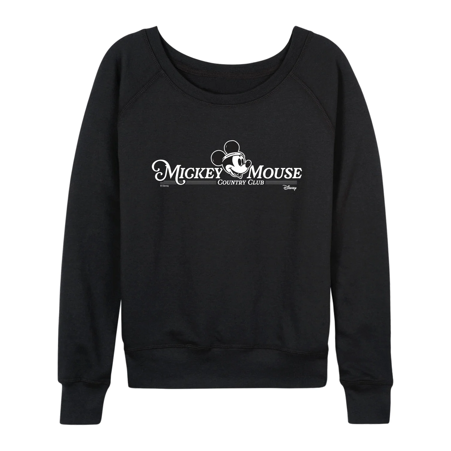 Disney - Mickey Mouse Country Club - Women's French Terry Long Sleeve Pullover - Image 2
