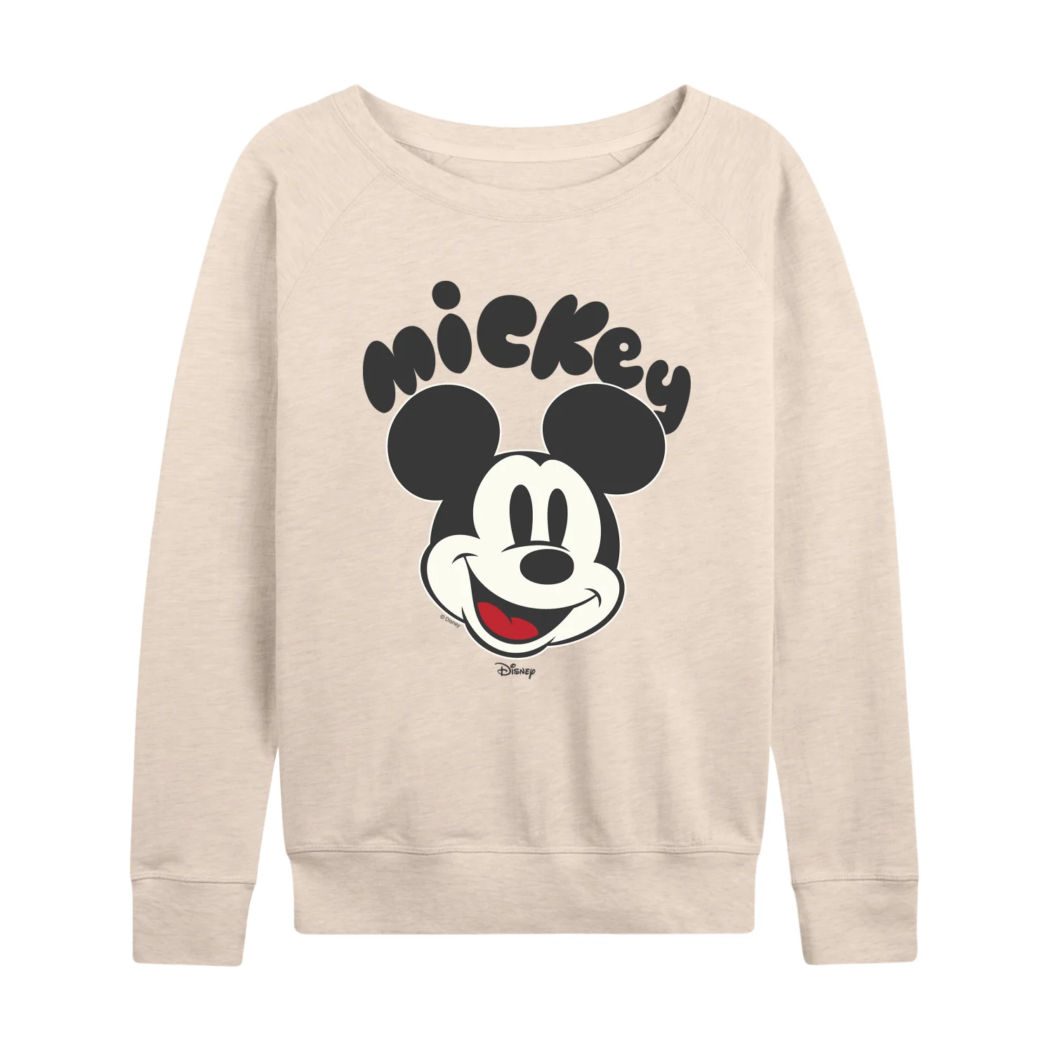 Disney - Mickey Head - Women's French Terry Long Sleeve Pullover - Image 2