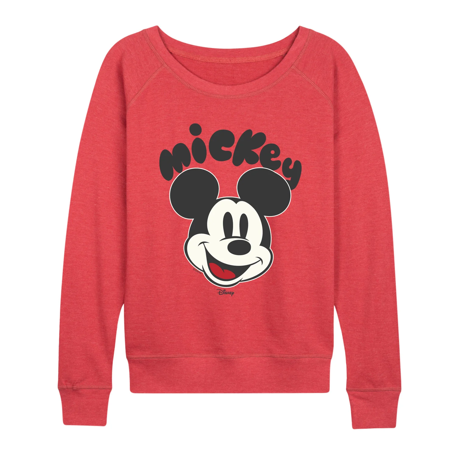Disney - Mickey Head - Women's French Terry Long Sleeve Pullover - Image 3