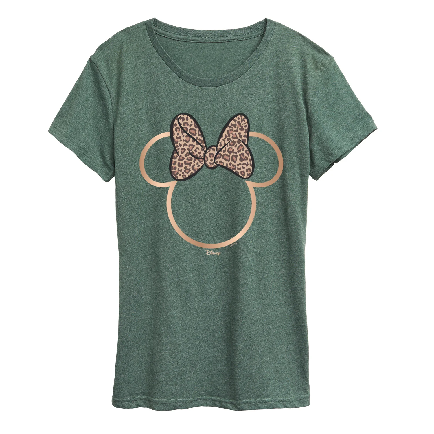 Disney - Minnie Leopard Print - Women's Short Sleeve Graphic T-Shirt - Image 4
