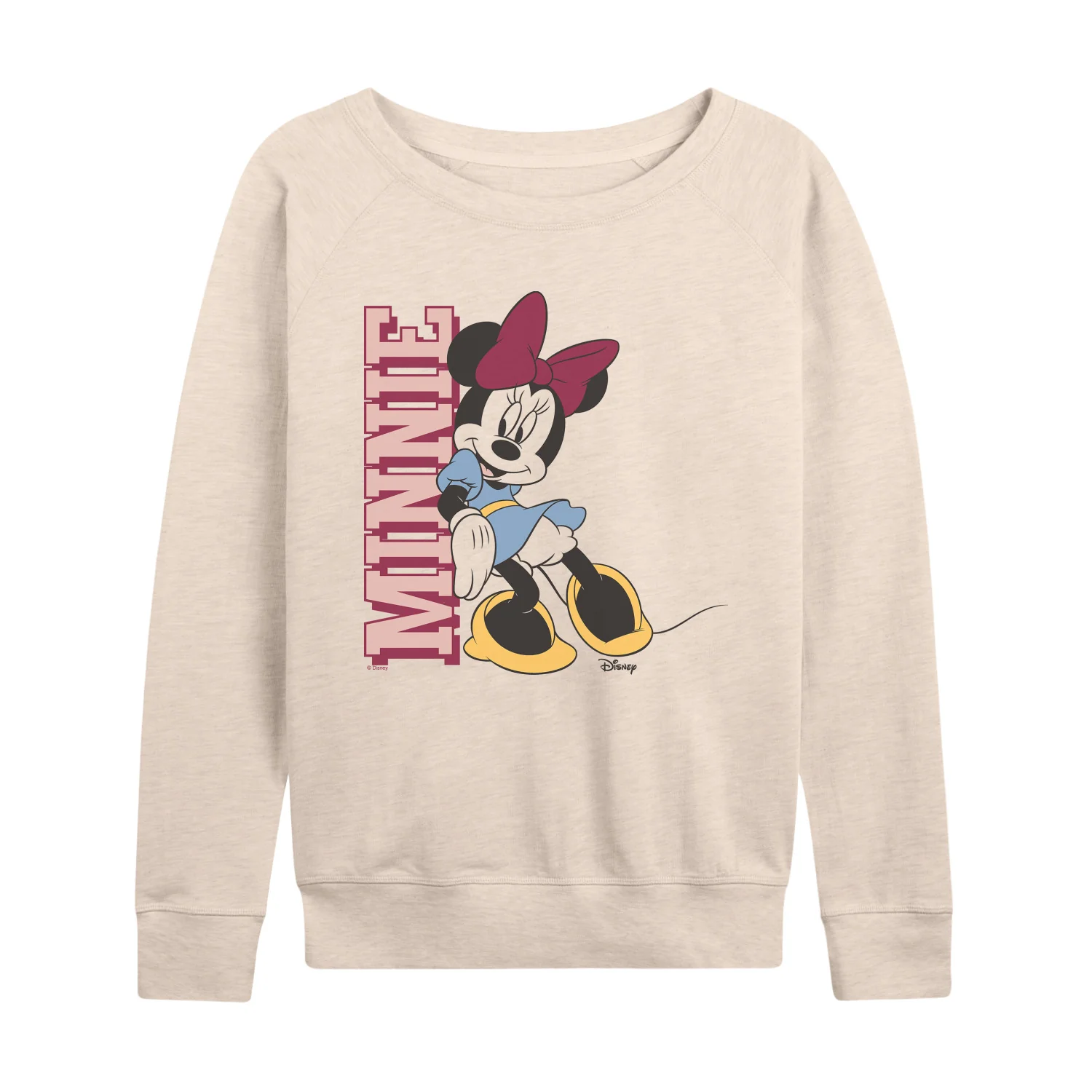 Disney - Minnie Name - Women's French Terry Long Sleeve Pullover