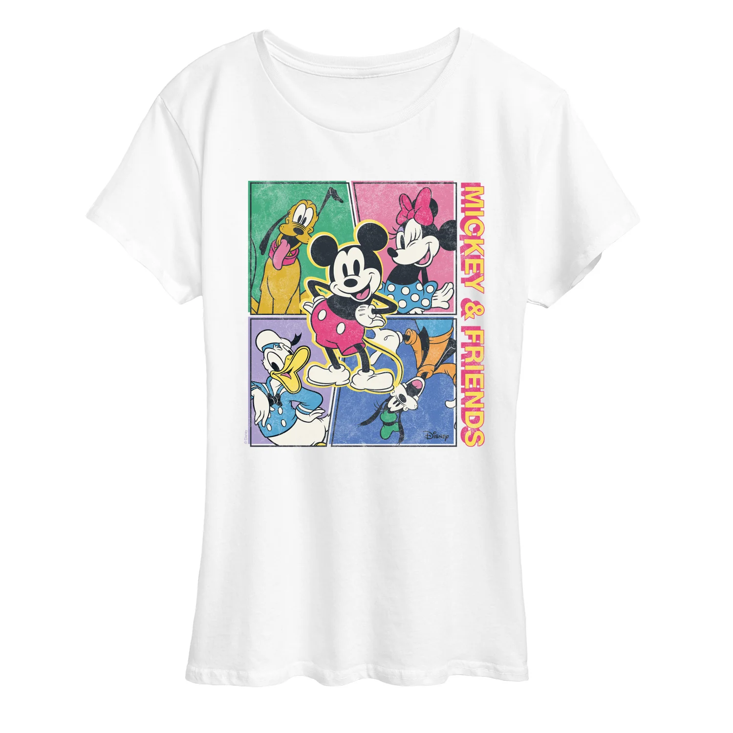 Disney - Mickey Friends Comic - Women's Short Sleeve Graphic T-Shirt - Image 7