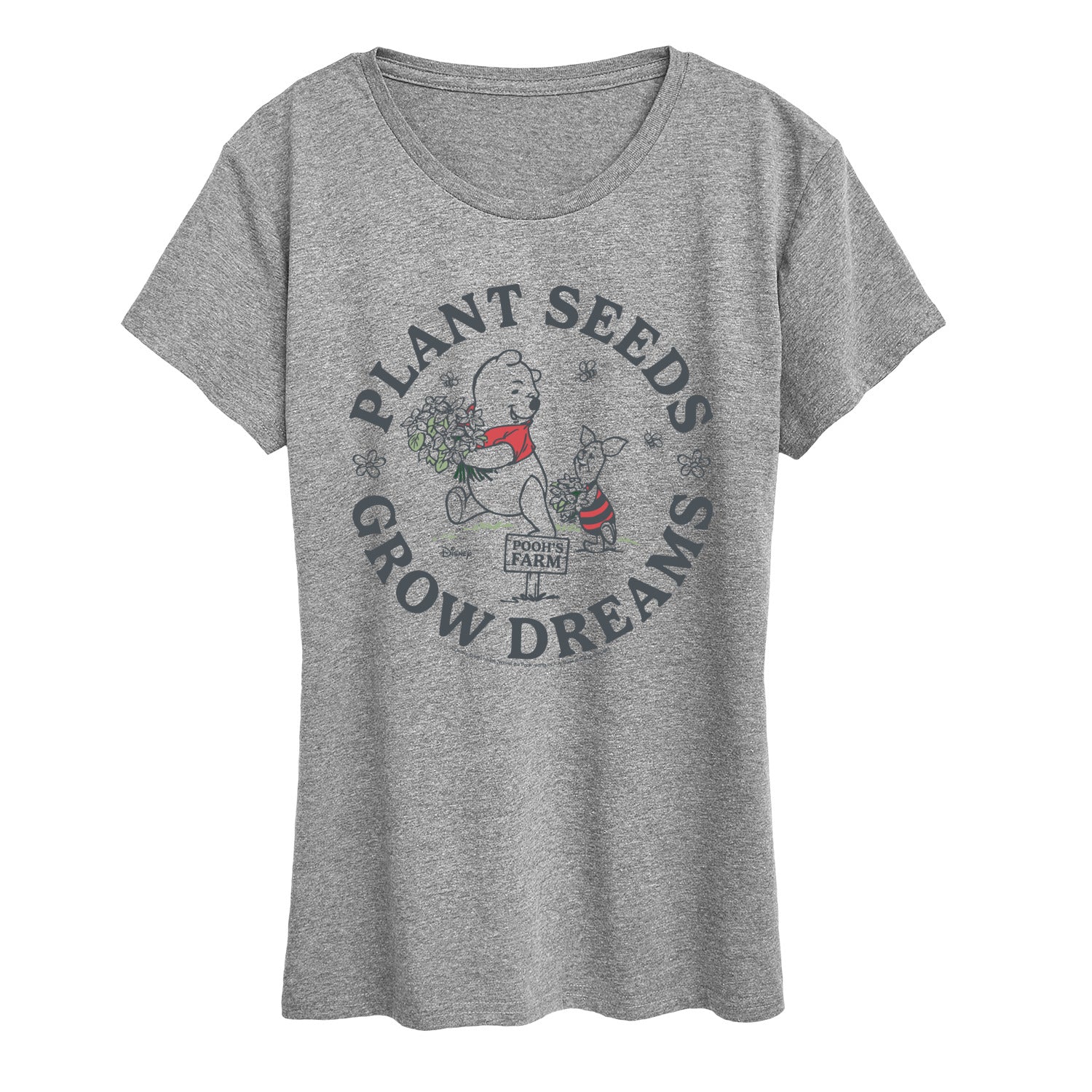 Winnie the Pooh - Plant Seeds Grow Dreams - Women's Short Sleeve Graphic T-Shirt - Image 4