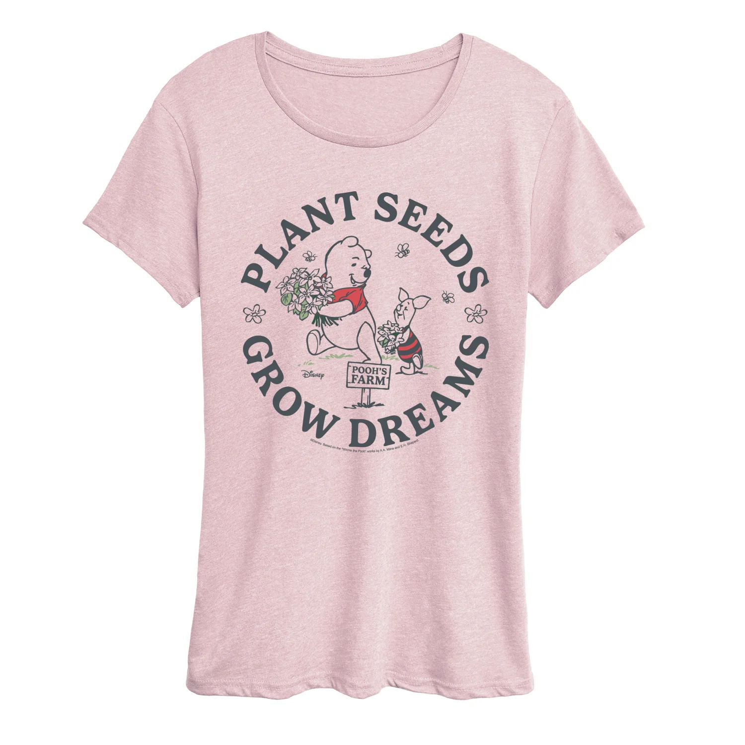 Winnie the Pooh - Plant Seeds Grow Dreams - Women's Short Sleeve Graphic T-Shirt - Image 5