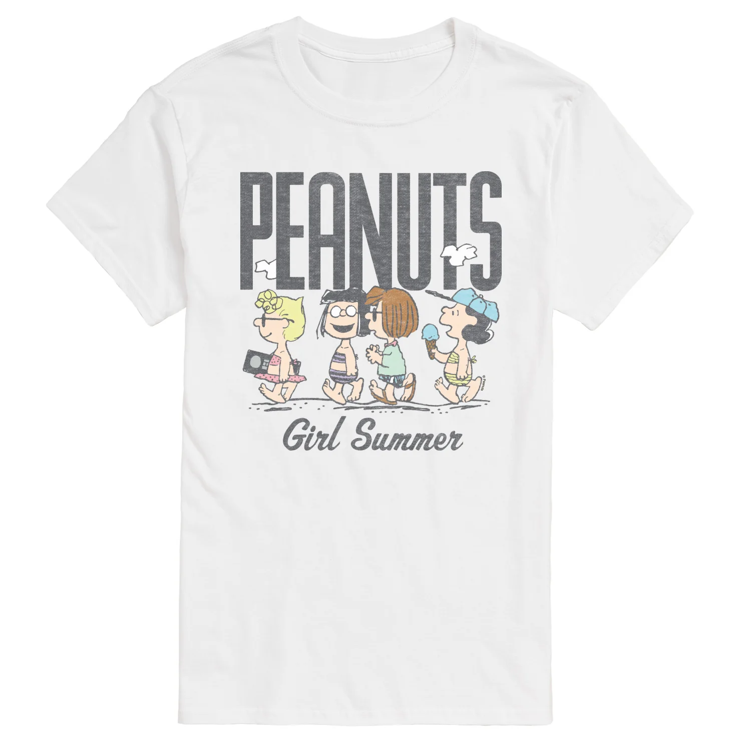 Peanuts - Girl Summer - Men's Short Sleeve Graphic T-Shirt