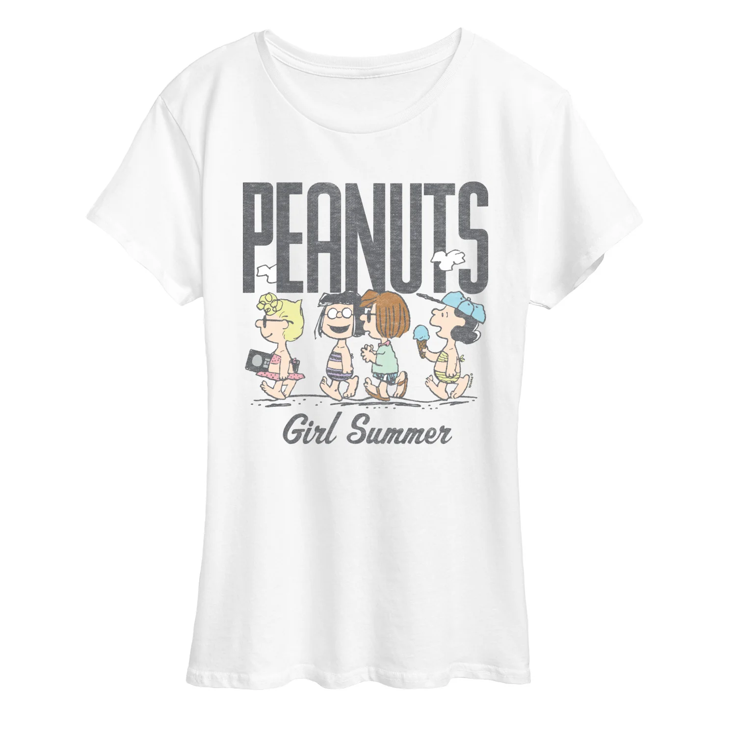 Peanuts - Girl Summer - Women's Short Sleeve Graphic T-Shirt - Image 4