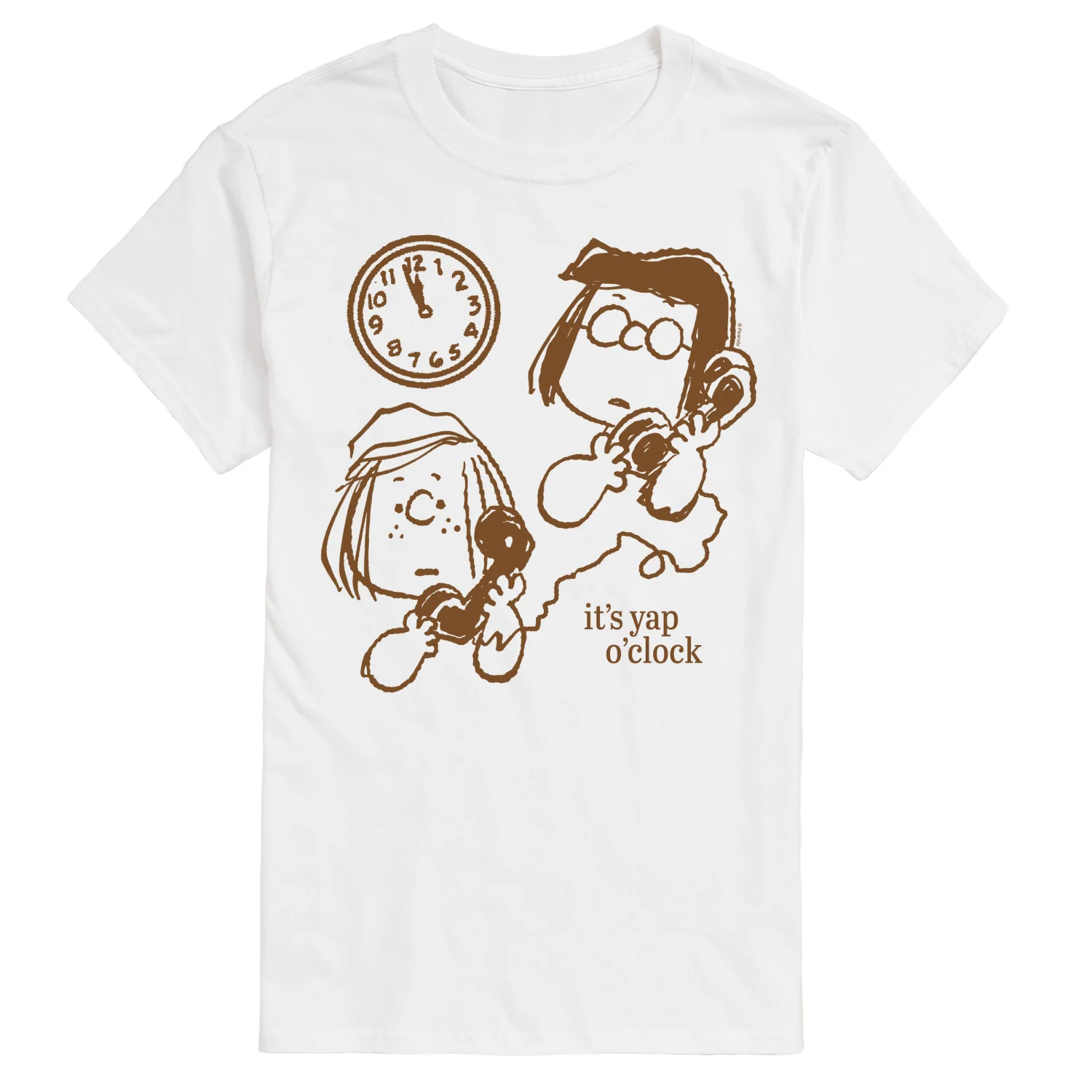 Peanuts - Yap O Clock - Men's Short Sleeve Graphic T-Shirt