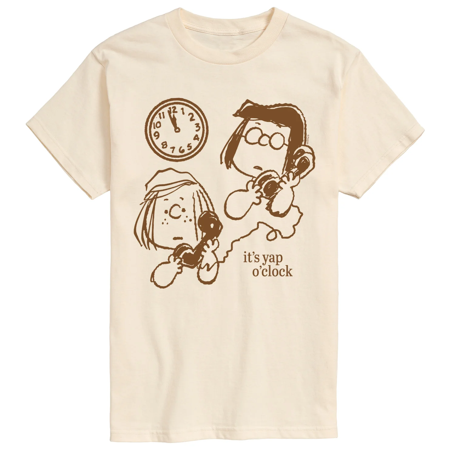 Peanuts - Yap O Clock - Men's Short Sleeve Graphic T-Shirt - Image 2