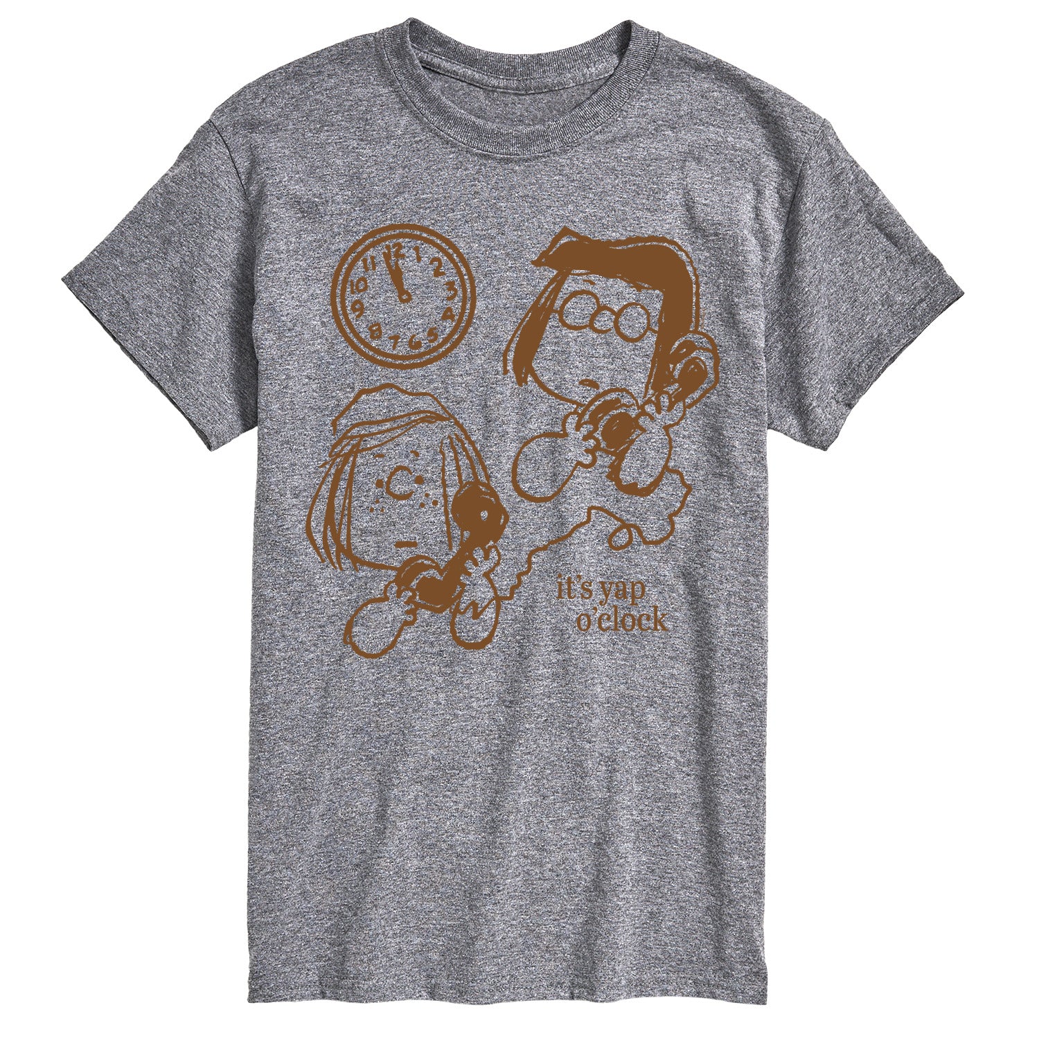 Peanuts - Yap O Clock - Men's Short Sleeve Graphic T-Shirt - Image 3