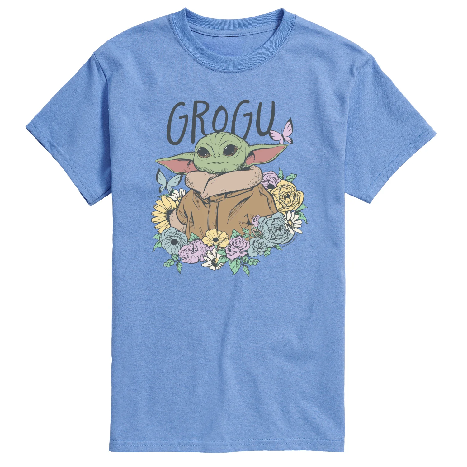 The Mandalorian - Floral Spring Grogu - Men's Short Sleeve Graphic T-Shirt - Image 2