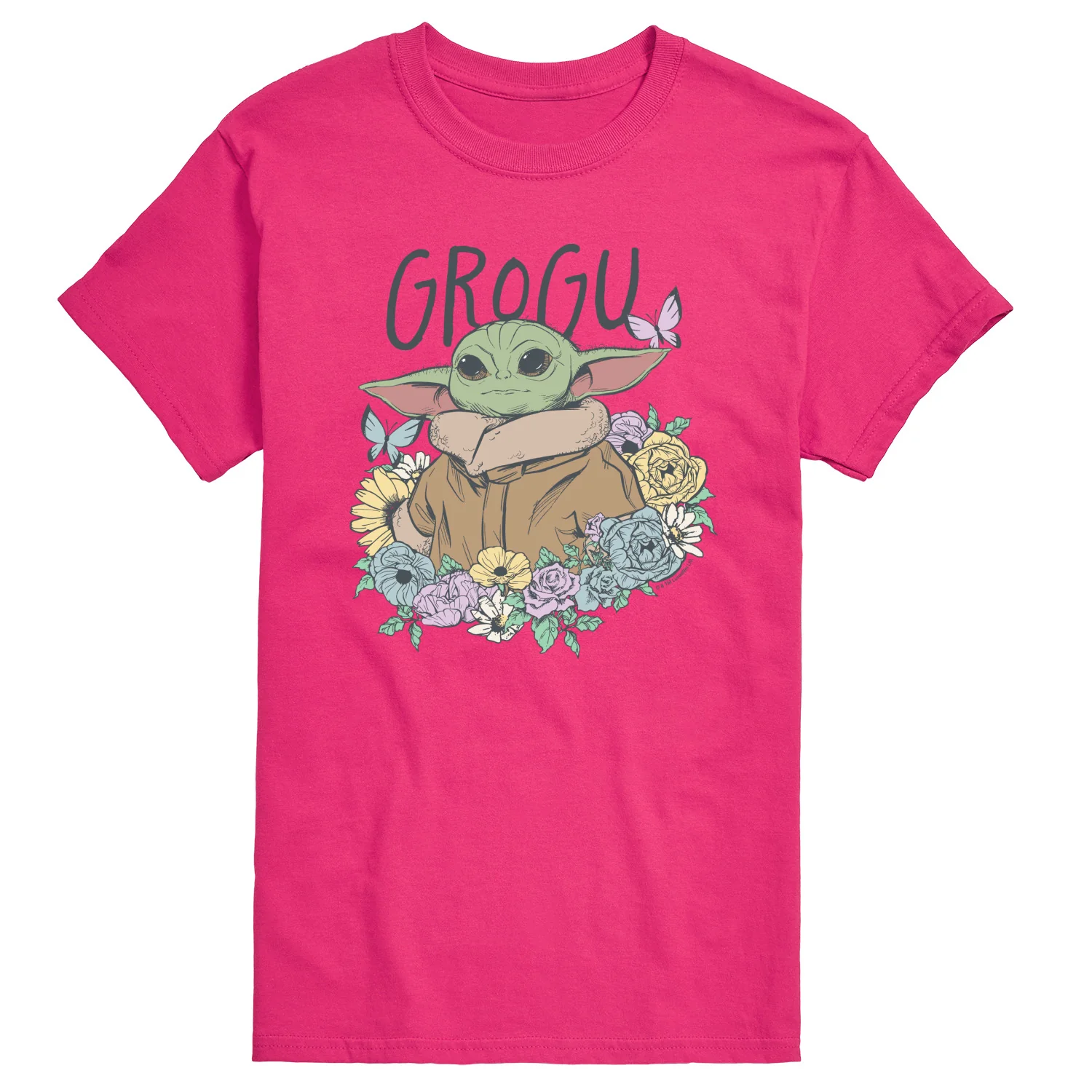 The Mandalorian - Floral Spring Grogu - Men's Short Sleeve Graphic T-Shirt - Image 4