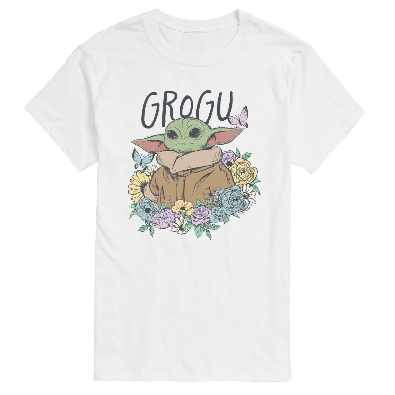 The Mandalorian - Floral Spring Grogu - Men's Short Sleeve Graphic T-Shirt - Image 5