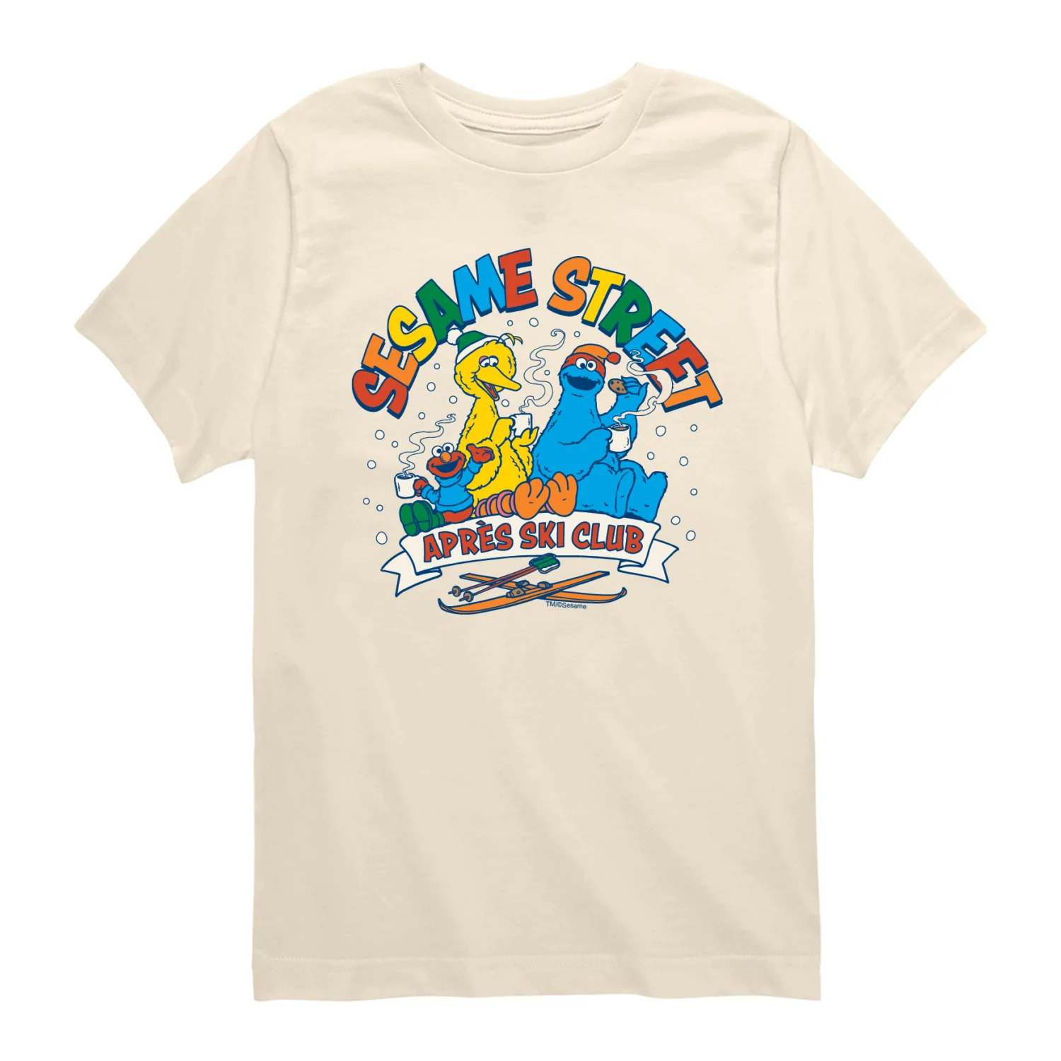 Sesame Street - Apres Ski Club - Youth Short Sleeve Graphic T-Shirt - Image 2