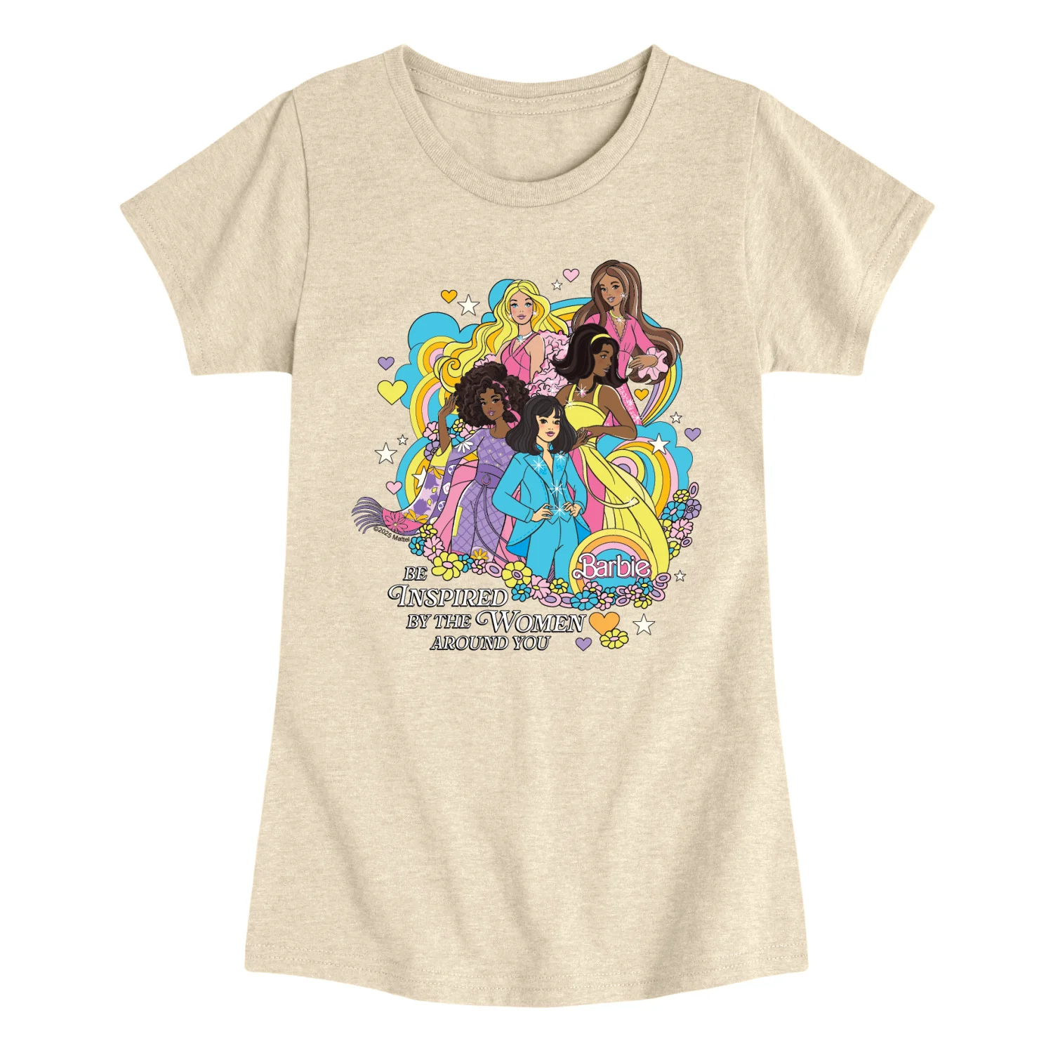 Barbie - 70s Barbies - Youth Girls Fitted Short Sleeve T-Shirt - Image 2