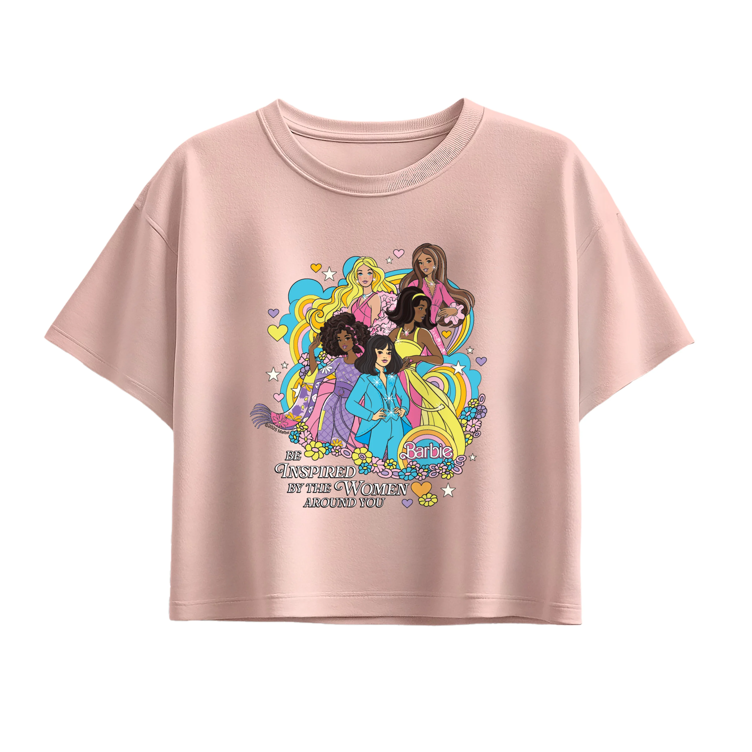 Barbie - 70s Barbies - Youth Girls Boxy T-Shirt - Image 2
