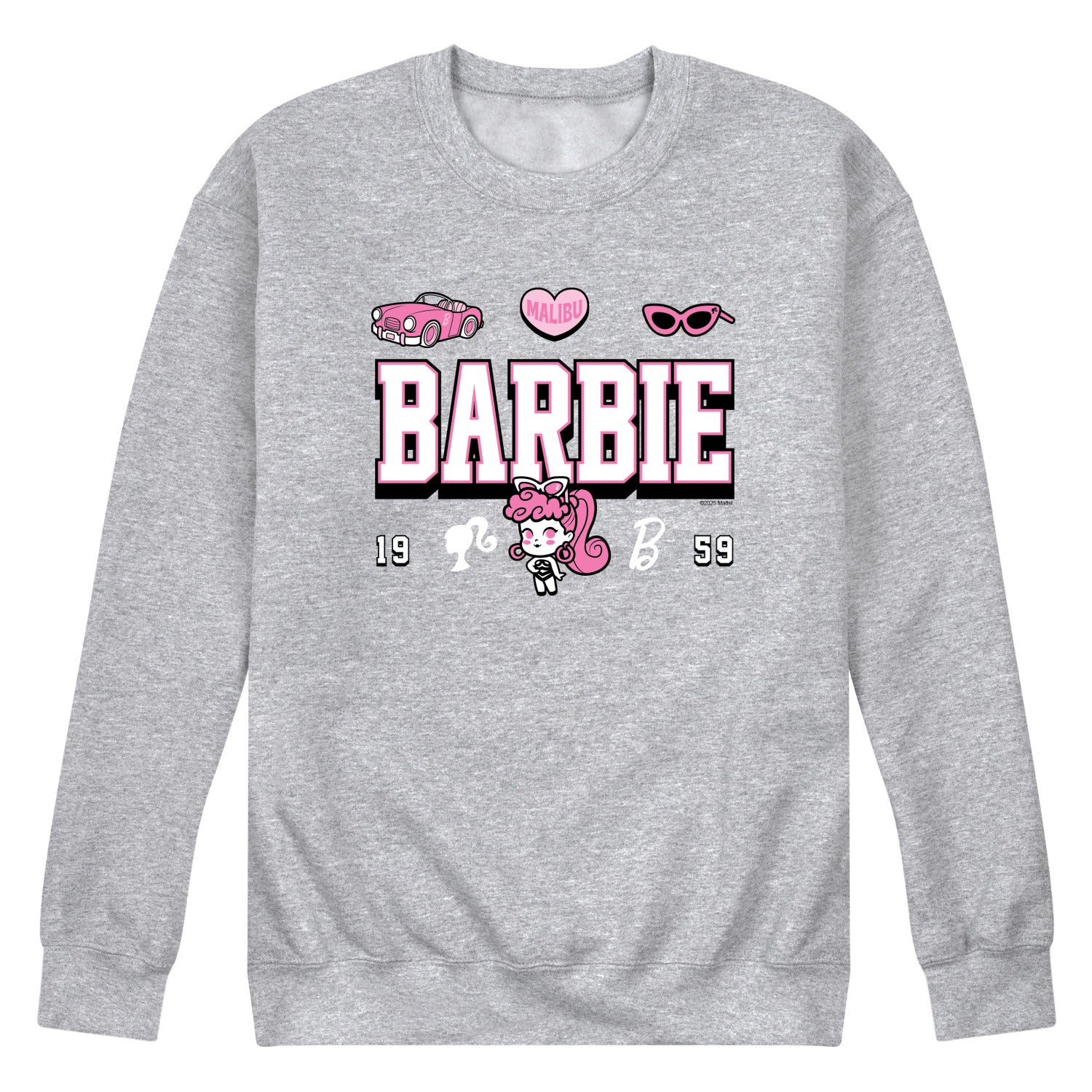 Barbie - Barbie Jersey - Men's Long Sleeve Crew Fleece Sweatshirt - Image 2