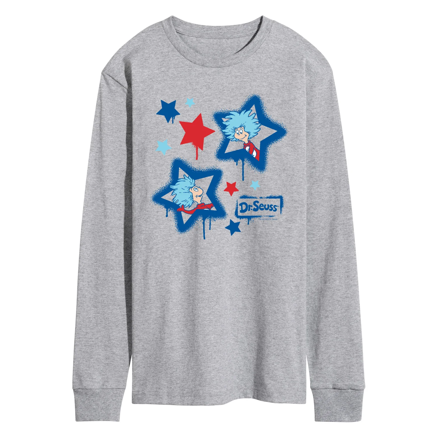 Dr. Seuss - Americana Things Streetwear - Men's Long Sleeve Graphic T-Shirt