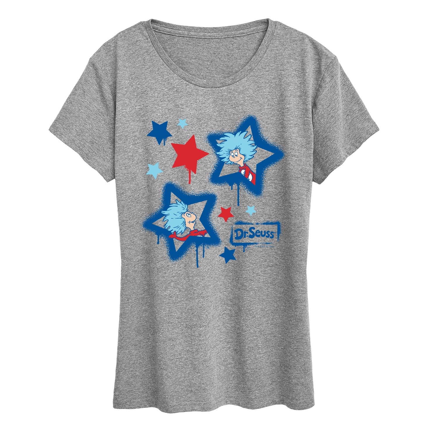 Dr. Seuss - Americana Things Streetwear - Women's Short Sleeve Graphic T-Shirt - Image 3
