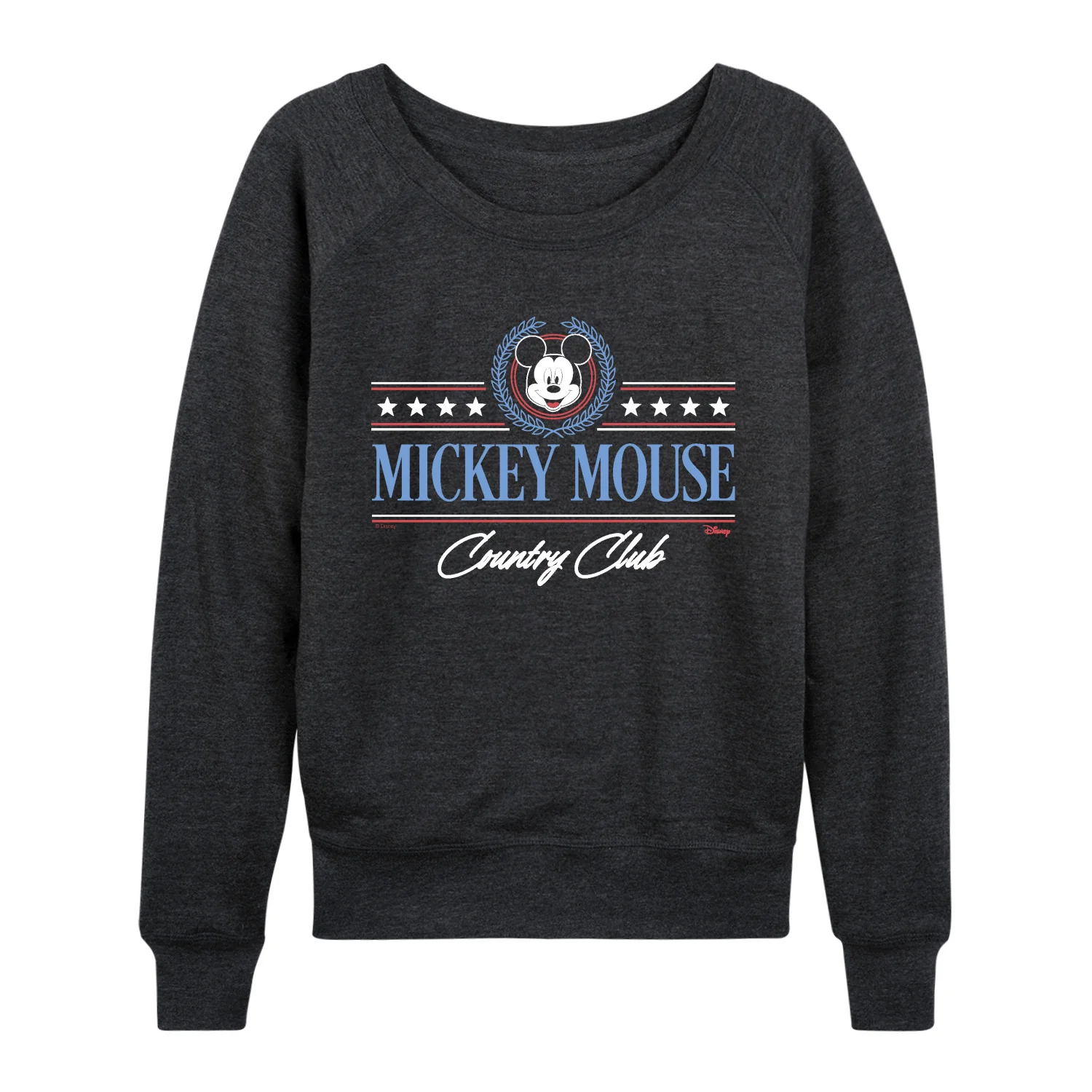 Disney - Mickey Mouse Country Club - Women's French Terry Long Sleeve Pullover - Image 3