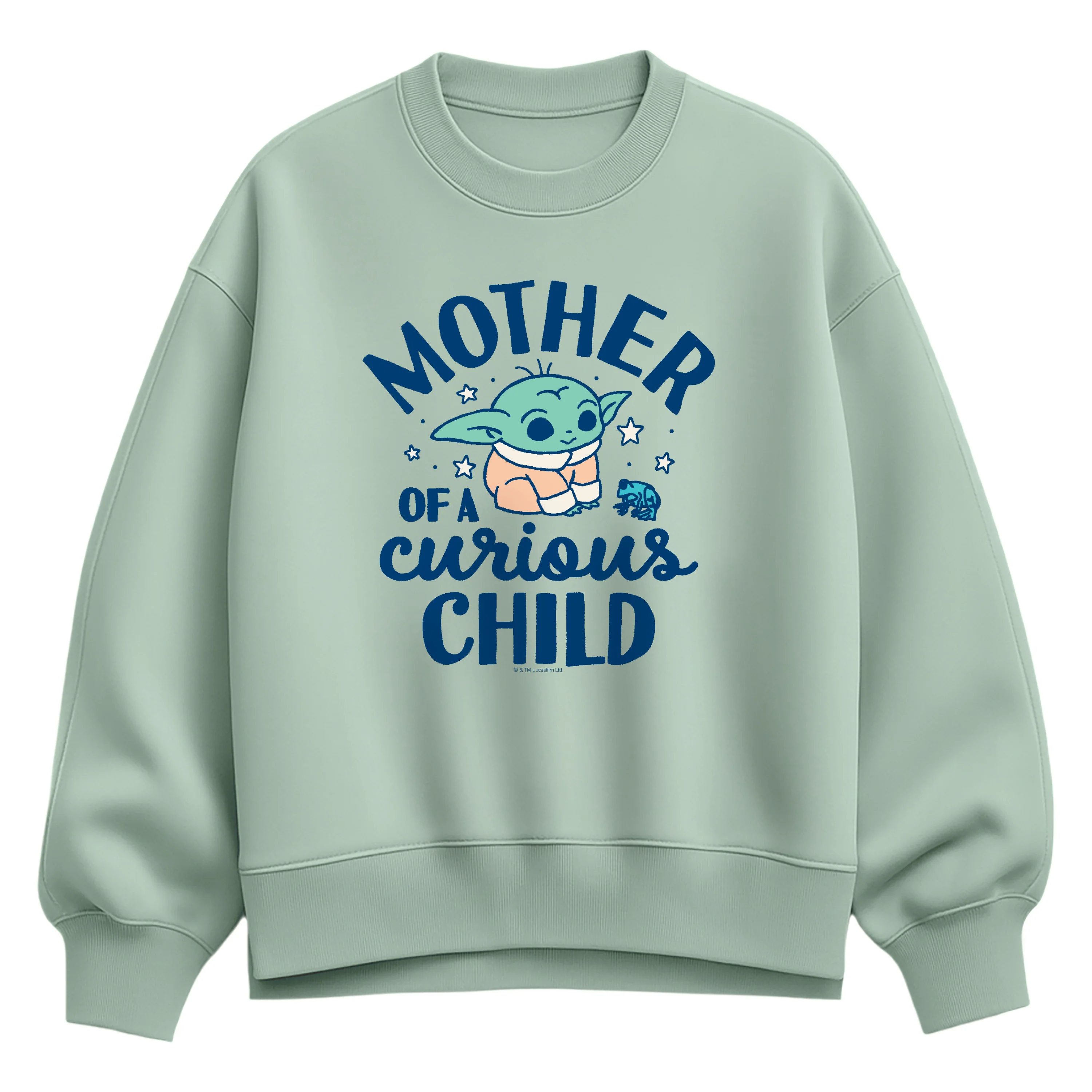 Star Wars - Mother Of Curious Child - Women's Oversized Fleece Crew Sweatshirt