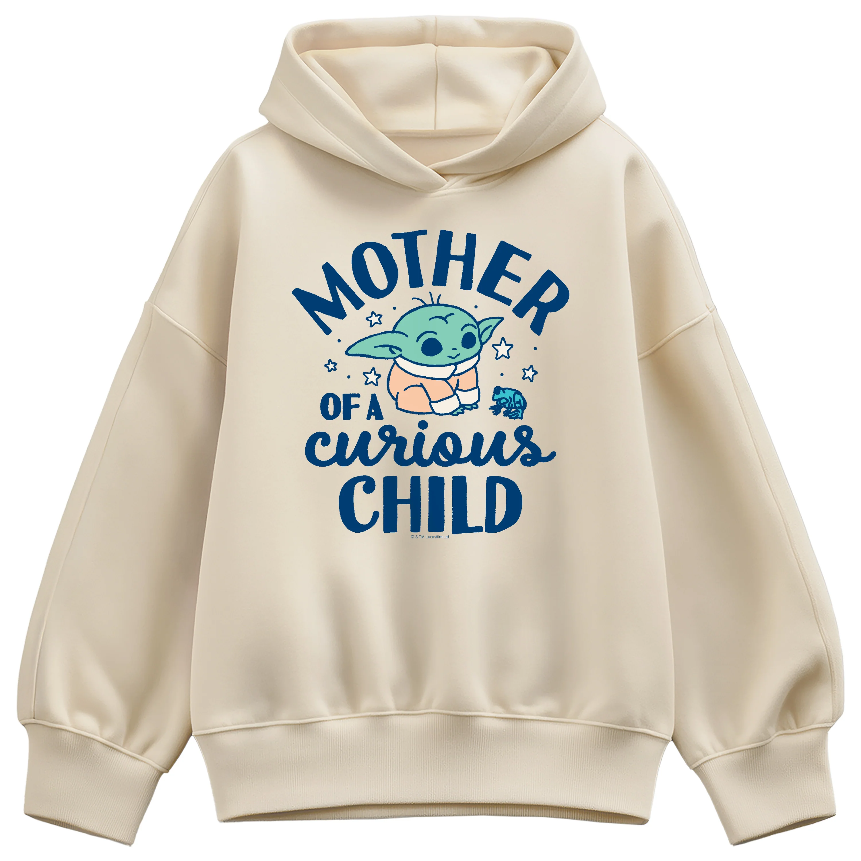 Star Wars - Mother Of Curious Child - Women's Oversized Fleece Hoodie Sweatshirt - Image 2