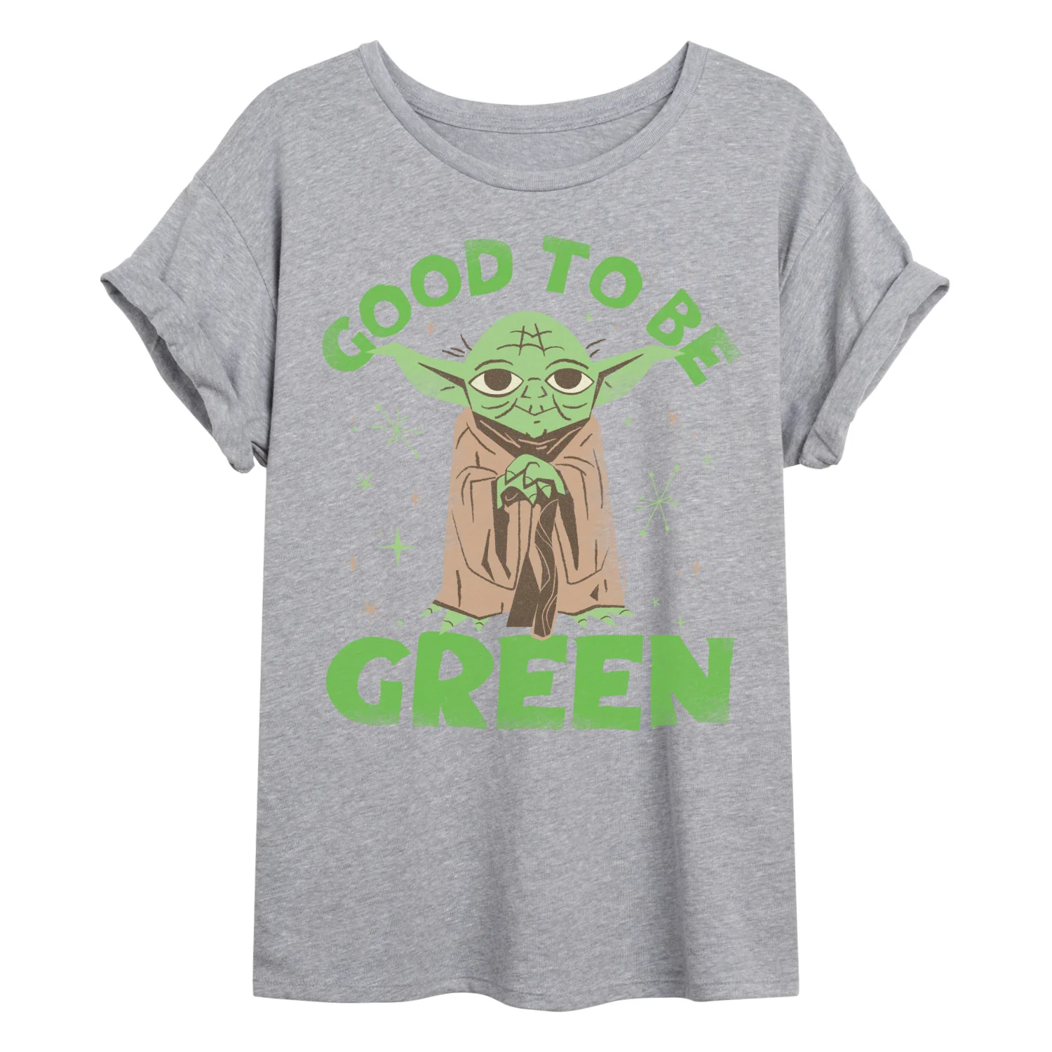 Star Wars - Good To Be Green - Juniors Oversized Graphic T-Shirt - Image 2