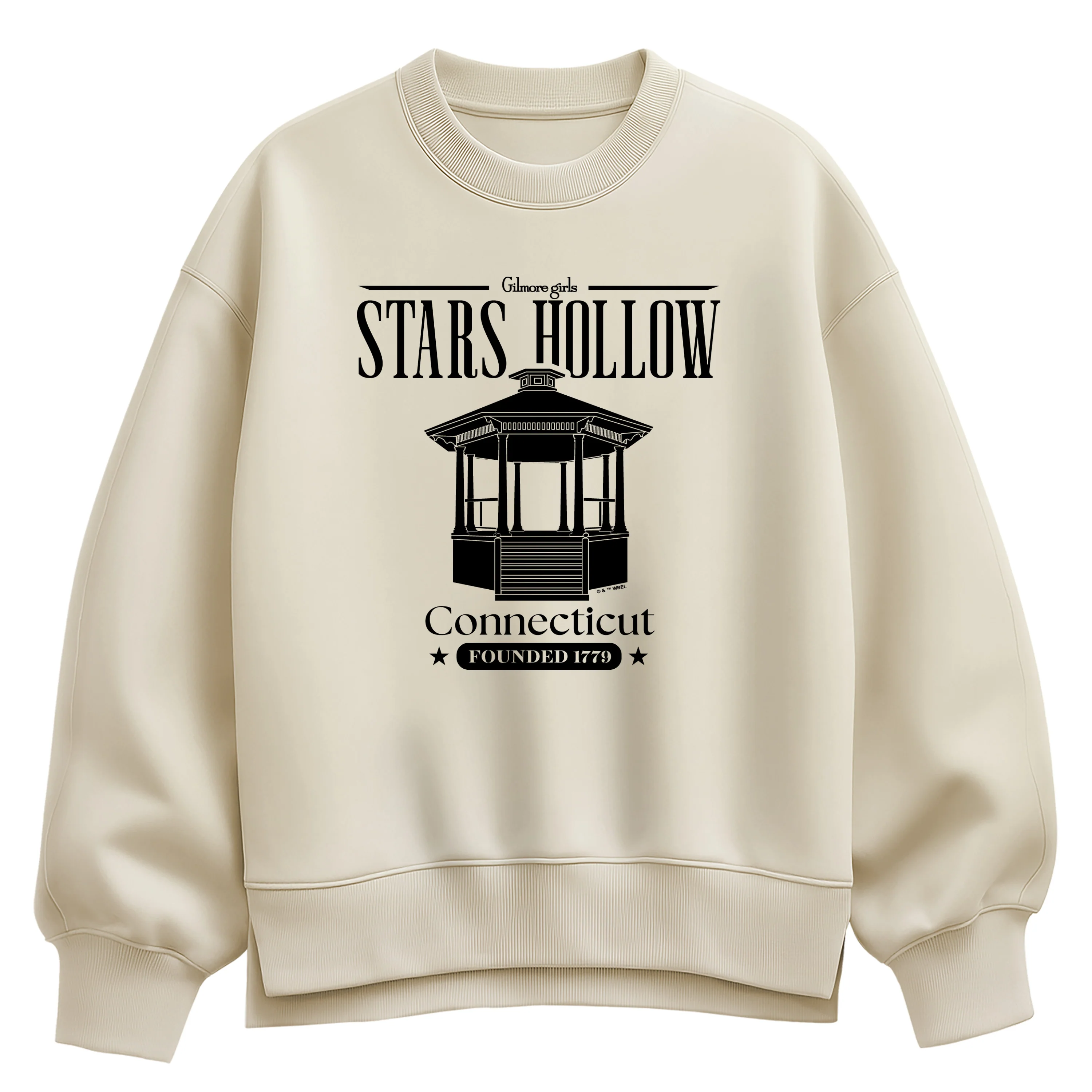 Gilmore Girls - Stars Hollow  - Ladies Oversized Fleece Crew Sweatshirt - Image 2