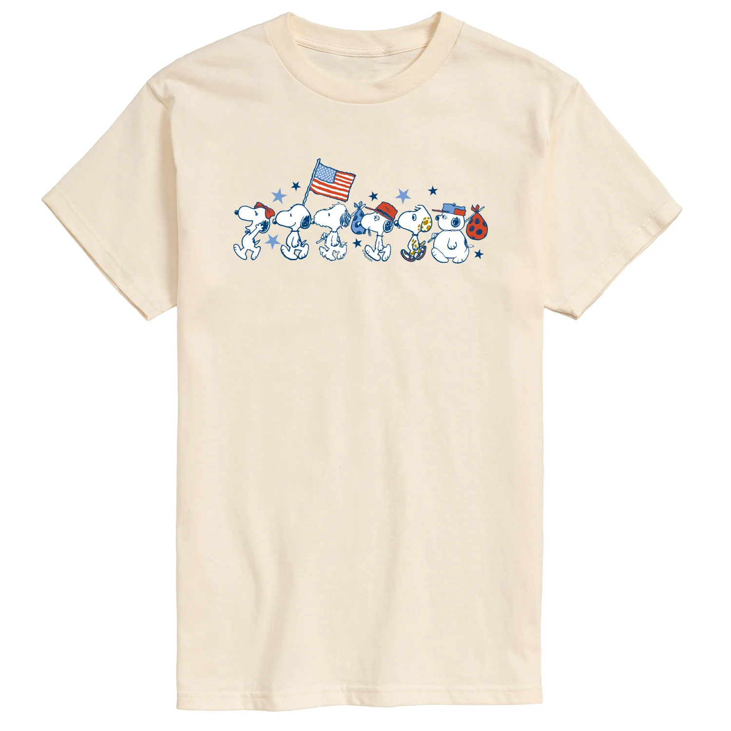 Peanuts - Snoopy Americana Lineup - Men's Short Sleeve Graphic T-Shirt - Image 2
