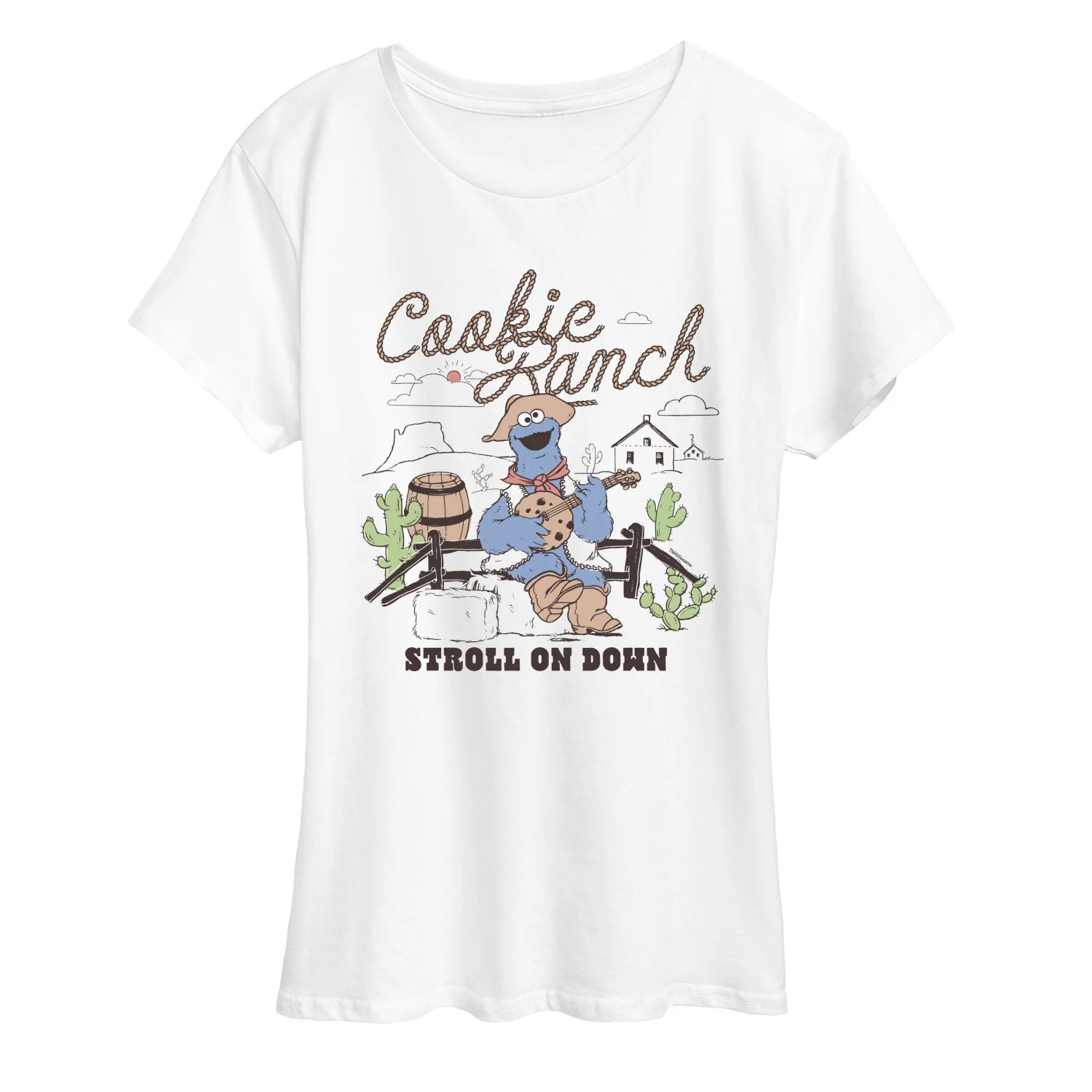 Sesame Street - Cookie Ranch - Women's Short Sleeve Graphic T-Shirt - Image 2