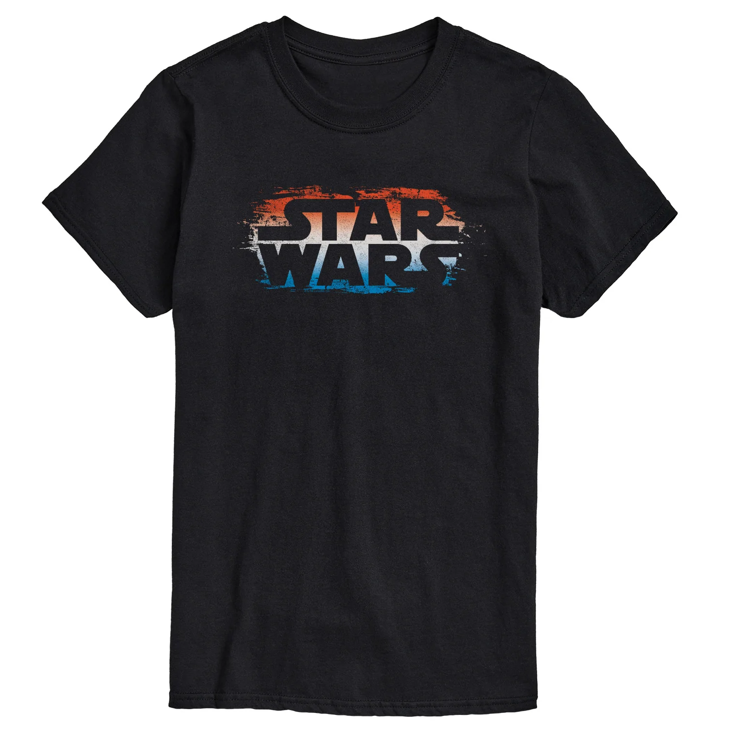 Star Wars - Red White Blue Paint Logo - Men's Short Sleeve Graphic T-Shirt - Image 2