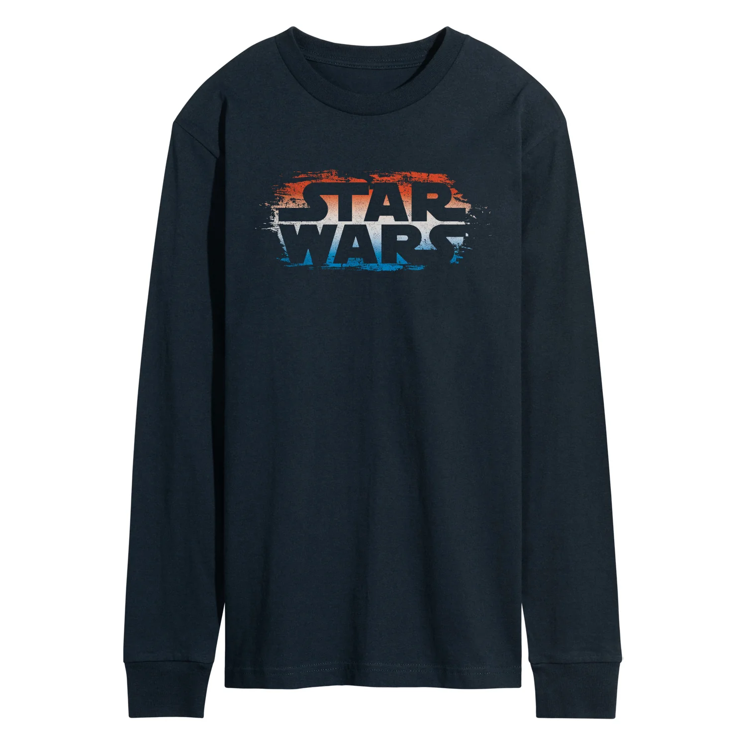 Star Wars - Red White Blue Paint Logo - Men's Long Sleeve Graphic T-Shirt