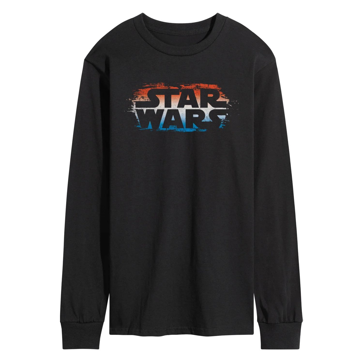 Star Wars - Red White Blue Paint Logo - Men's Long Sleeve Graphic T-Shirt - Image 2