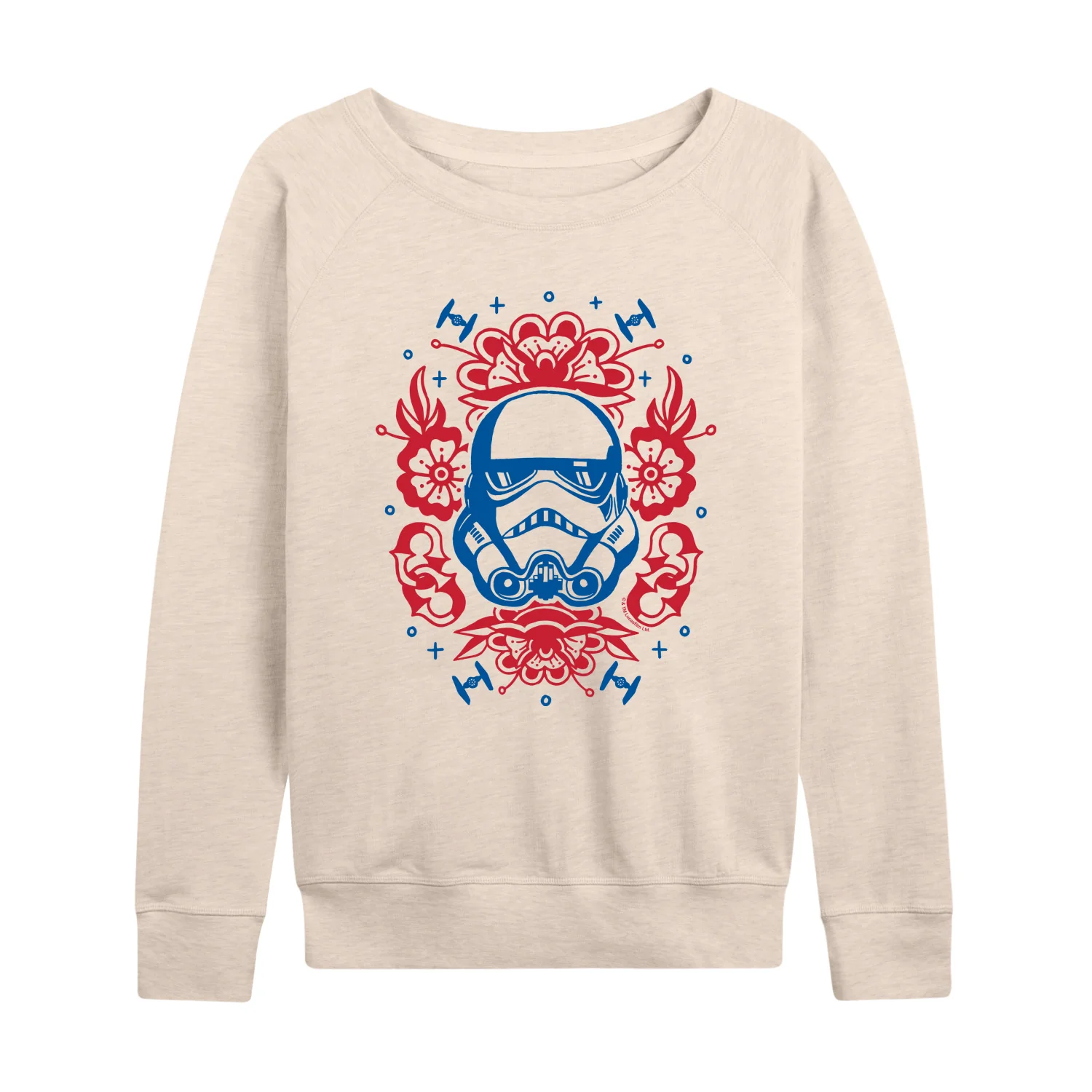 Star Wars - Storm Trooper Americana Tattoo - Women's French Terry Long Sleeve Pullover