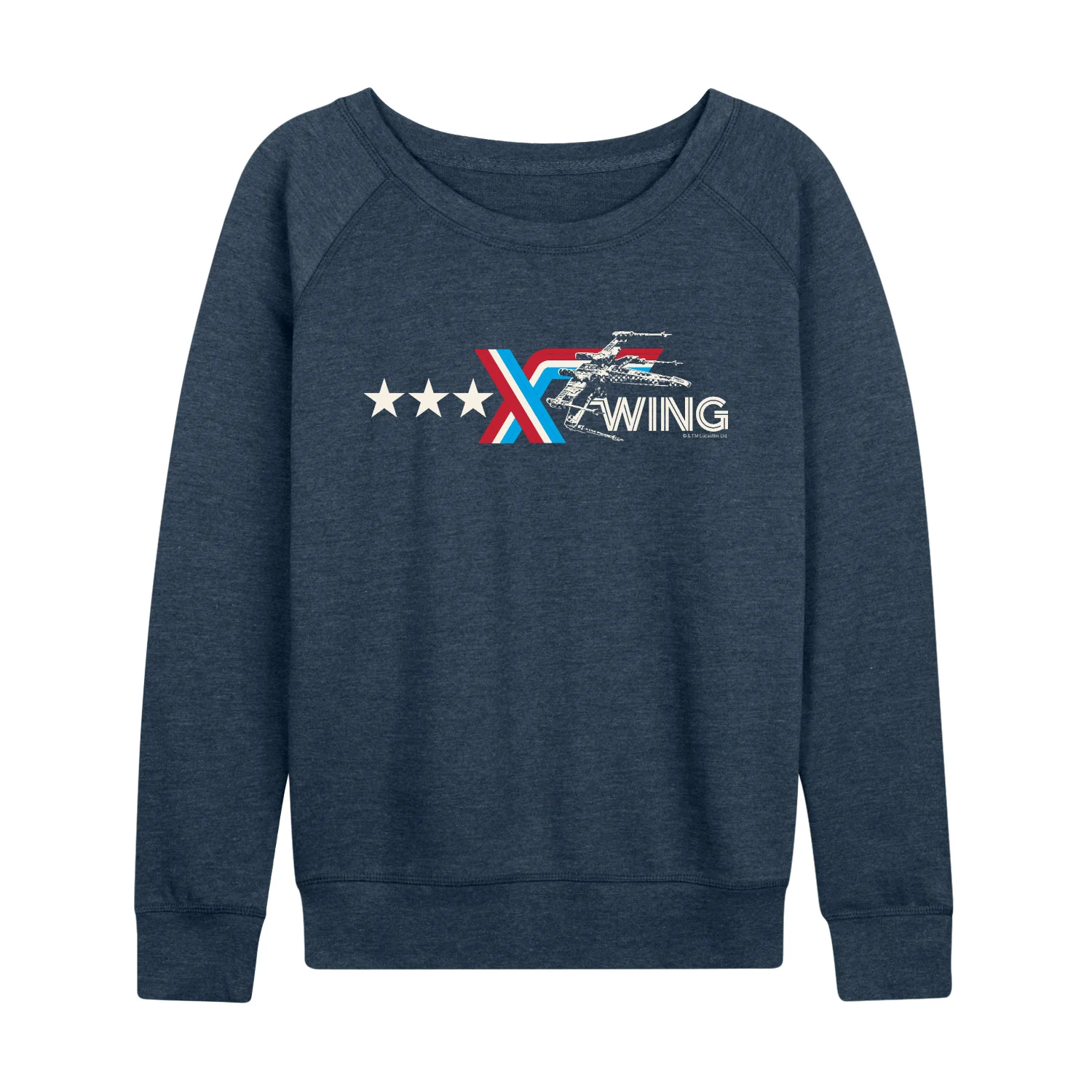 Star Wars - Americana X-Wing - Women's French Terry Long Sleeve Pullover