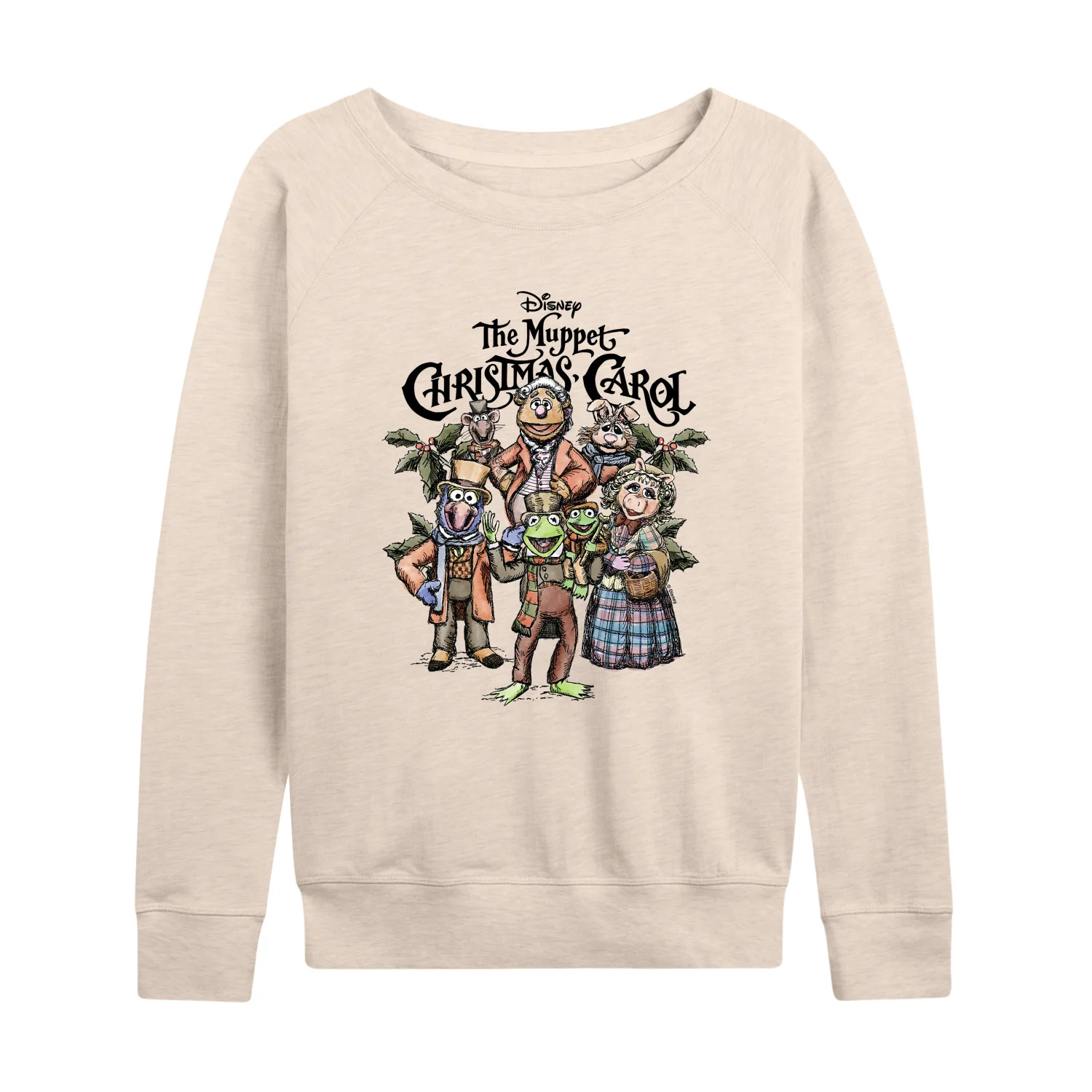 The Muppets - Muppets Carol Collage - Women's French Terry Long Sleeve Pullover