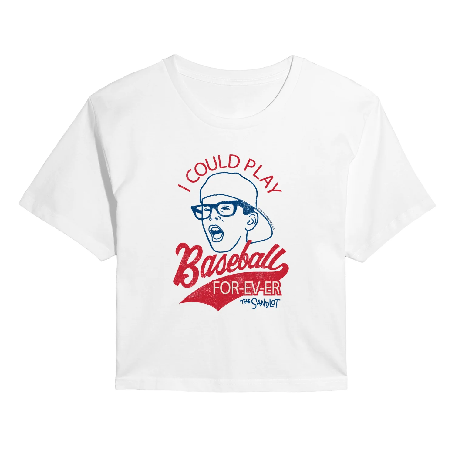 The Sandlot - Baseball Forever - Juniors Cropped Short Sleeve Graphic T-Shirt - Image 2