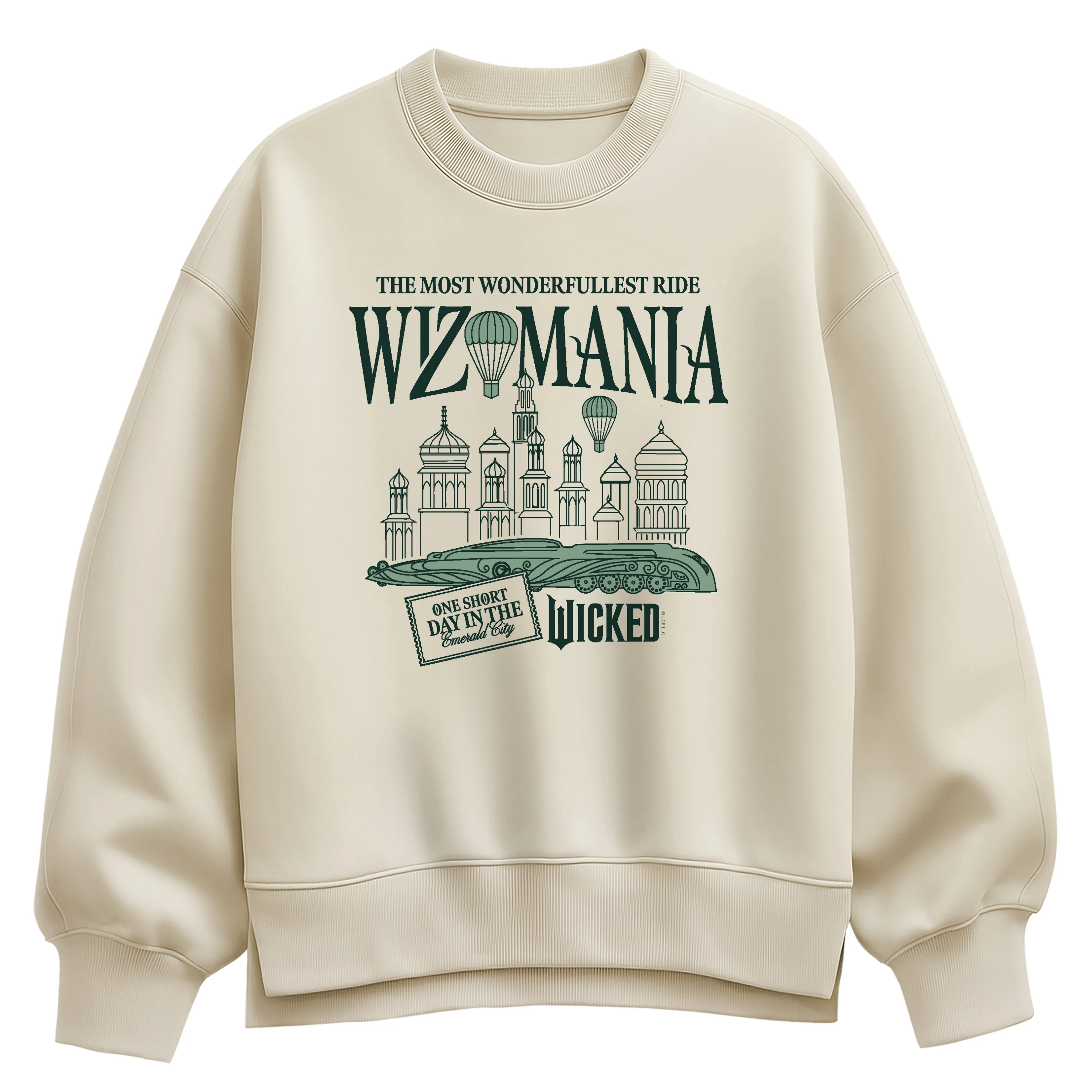 Wicked - Wizomania - Women's Oversized Fleece Crew Sweatshirt - Image 2
