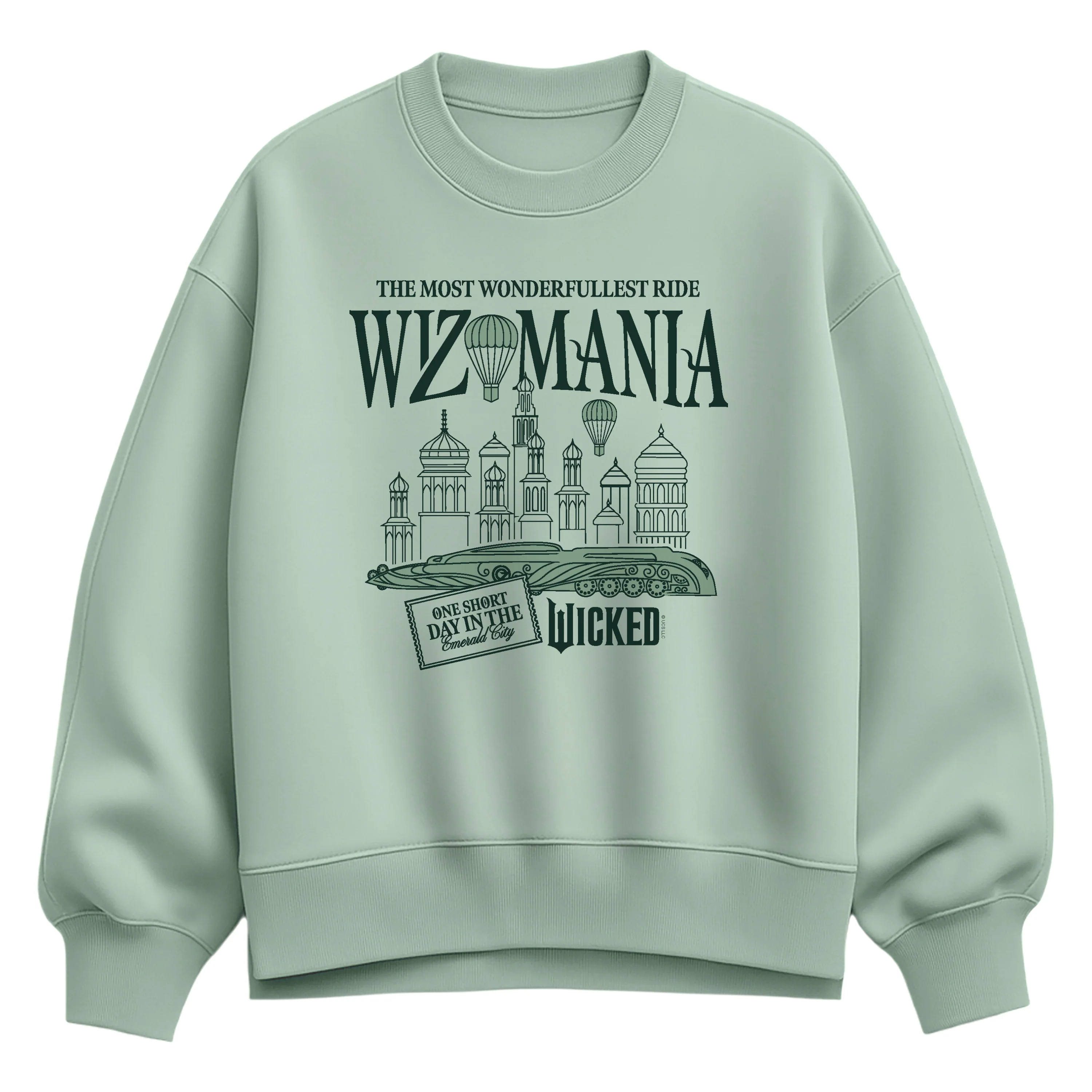 Wicked - Wizomania - Women's Oversized Fleece Crew Sweatshirt - Image 3
