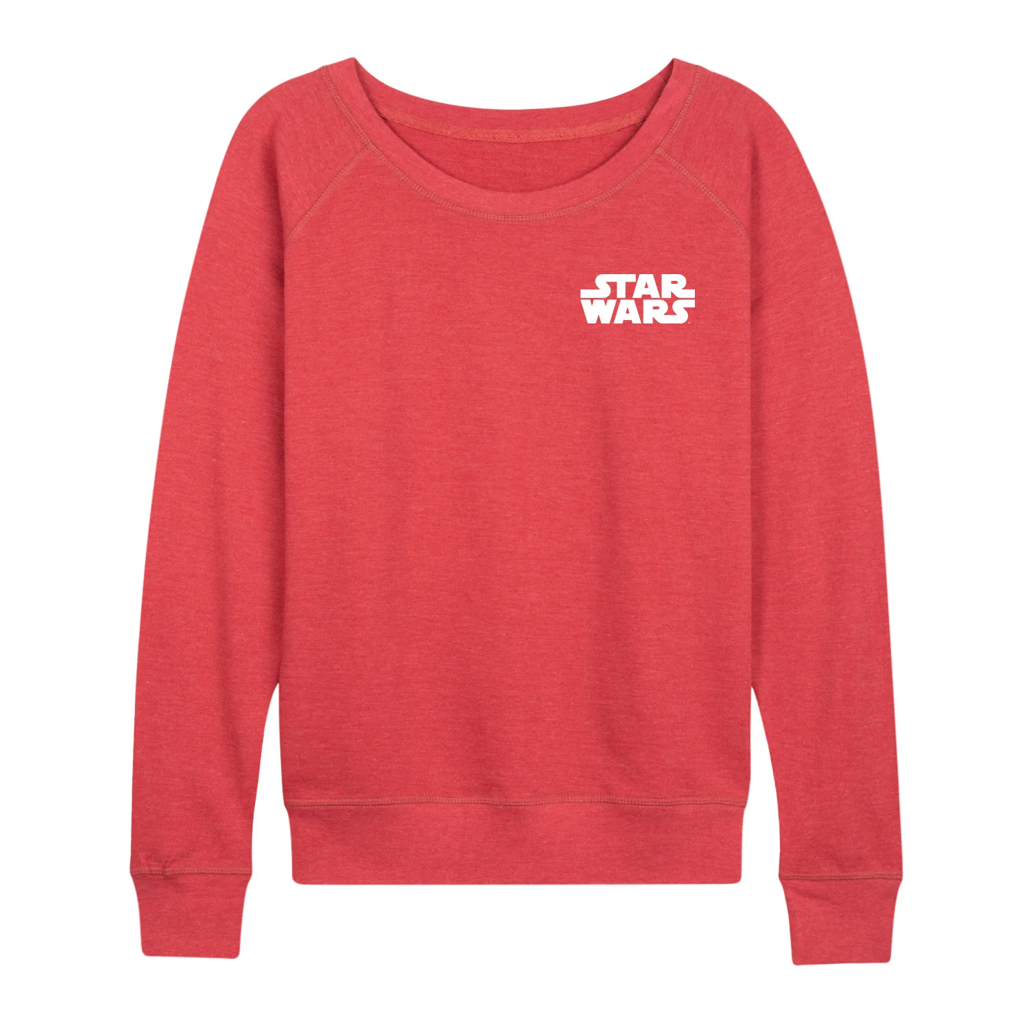 Star Wars - White Logo - Women's French Terry Long Sleeve Pullover - Image 7