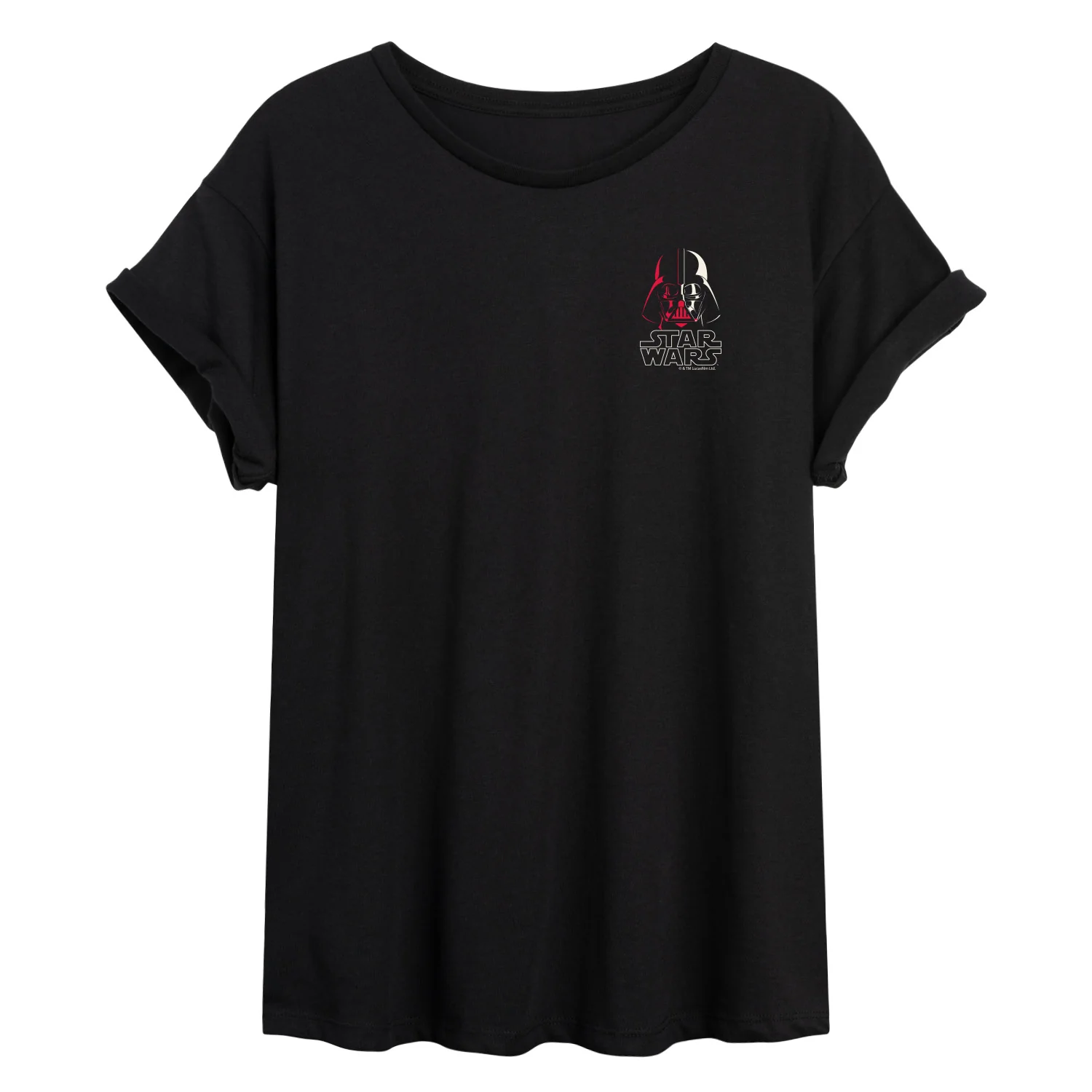 Star Wars - Darth Vader Logo - Juniors Oversized Graphic T-Shirt