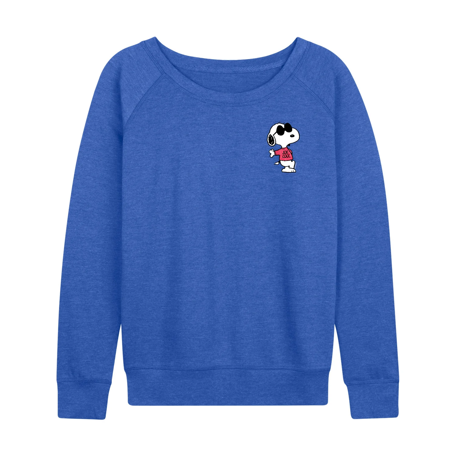 Peanuts - Joe Cool Pattern - Women's French Terry Long Sleeve Pullover