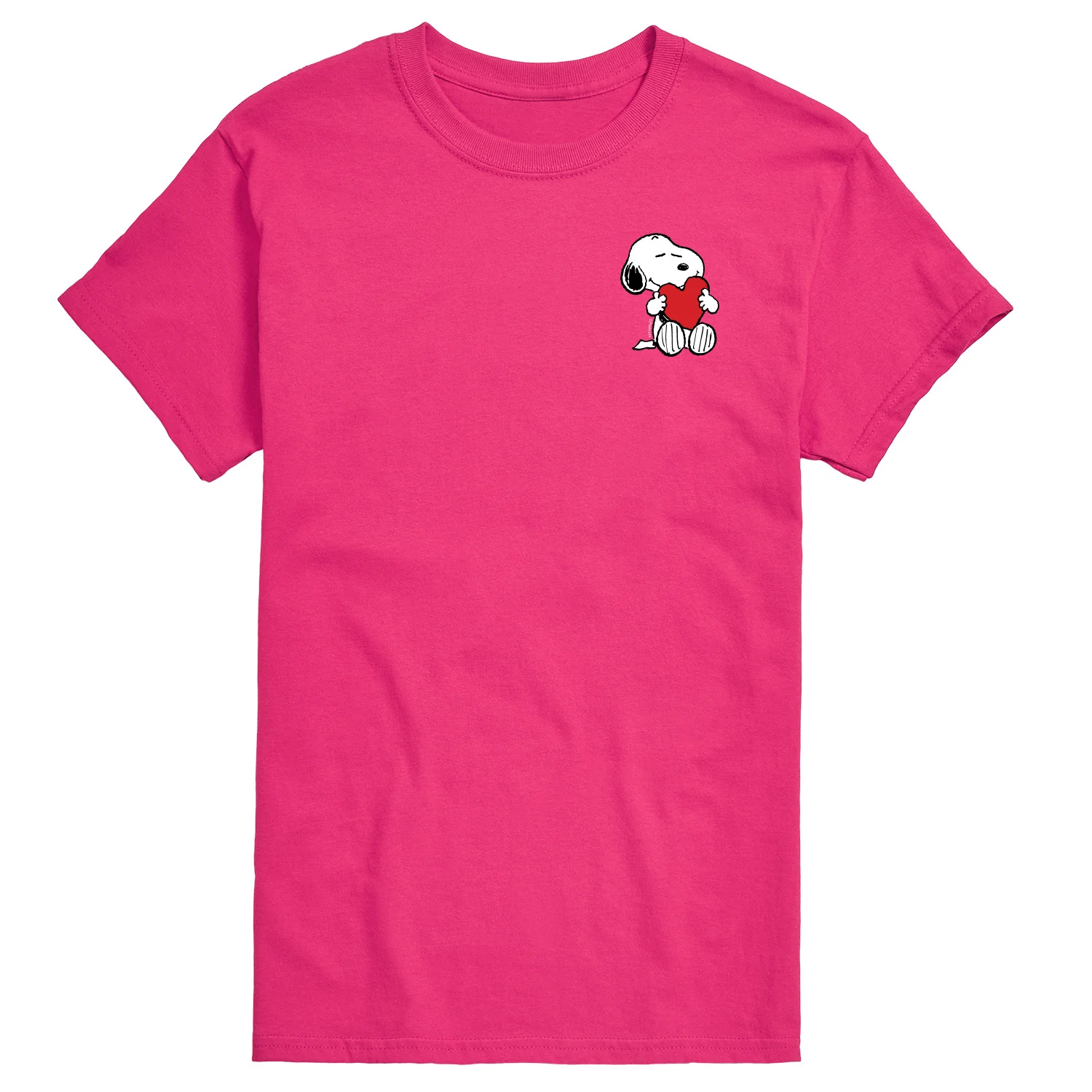Peanuts - Valentines Hugging Heart - Men's Short Sleeve Graphic T-Shirt - Image 3