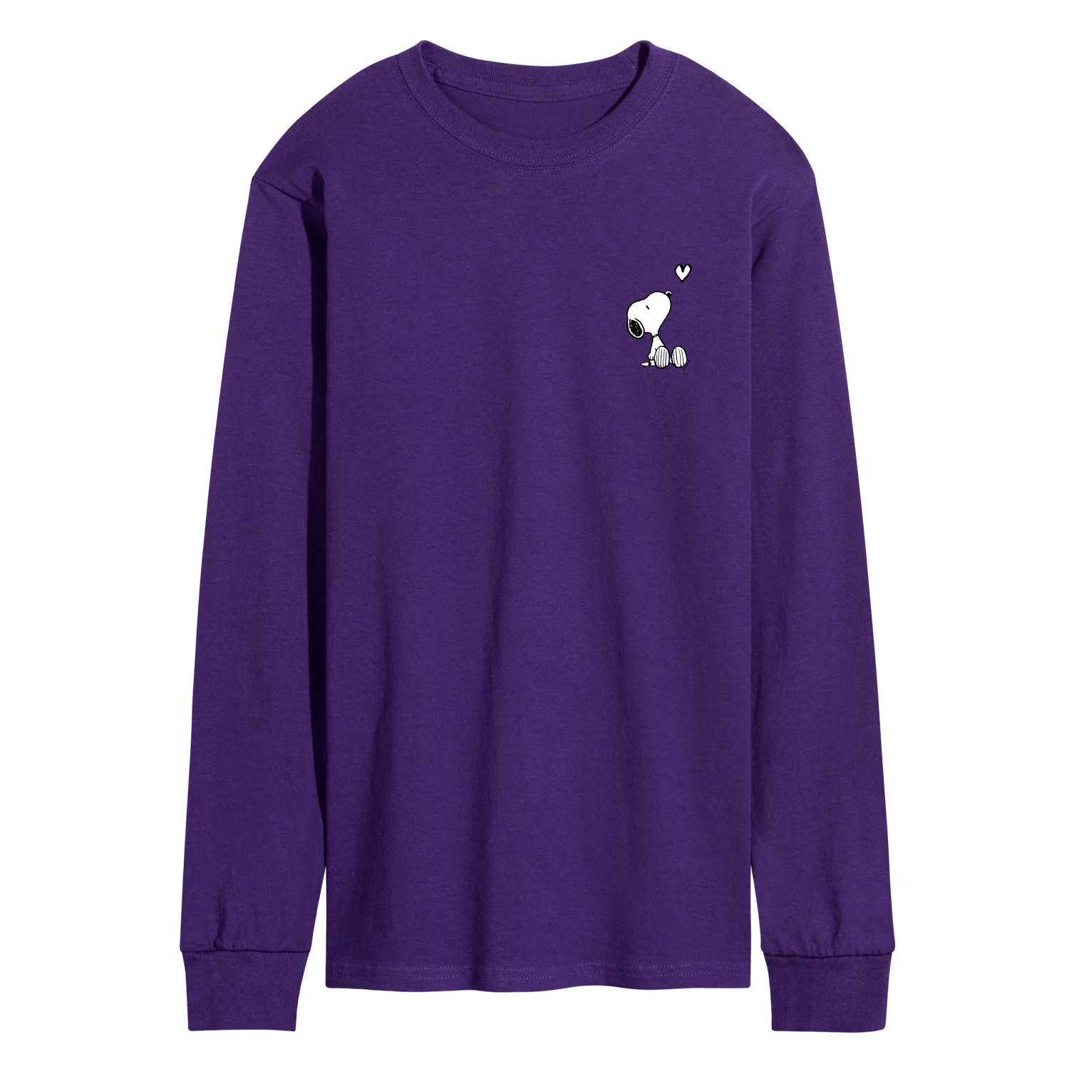 Peanuts - Snoopy Heart - Men's Long Sleeve Graphic T-Shirt - Image 3